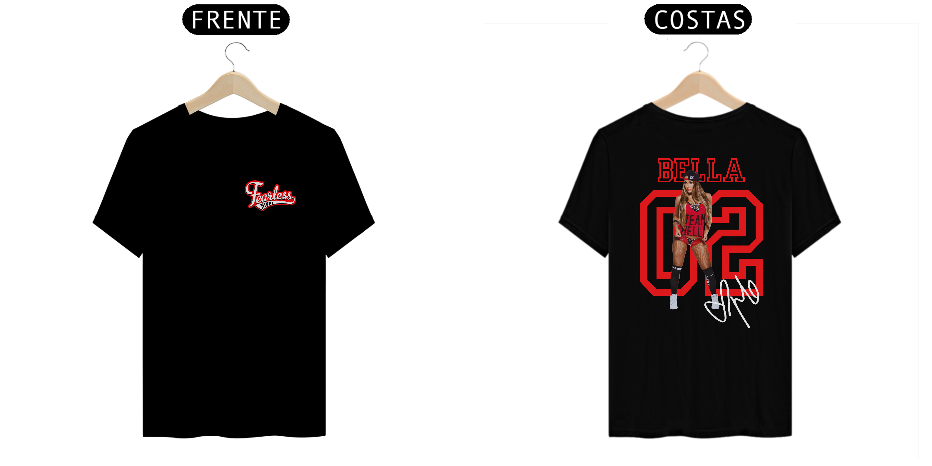 Camiseta Nikki Bella - preta