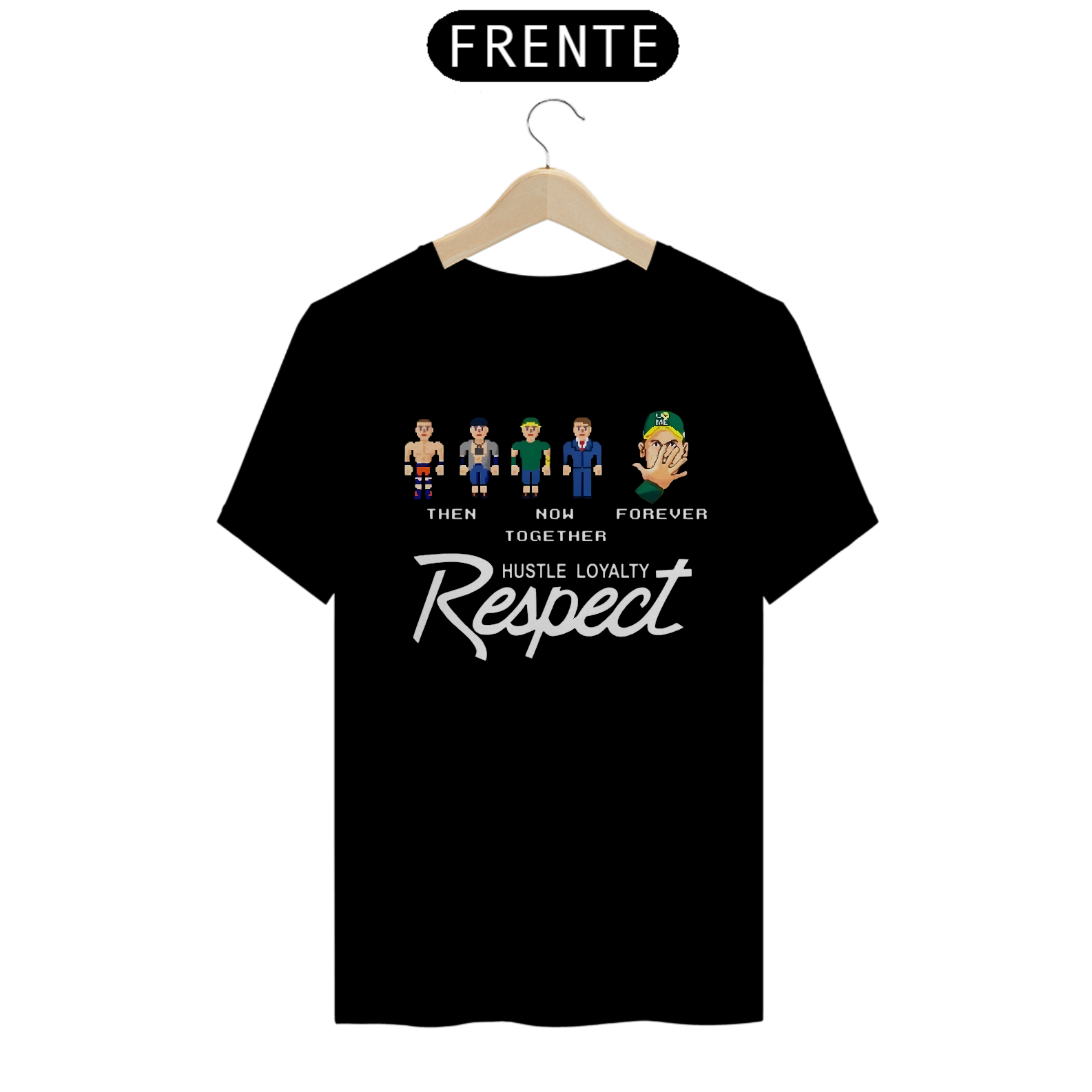 Camiseta John Cena - Then, Now, Forever, RESPECT