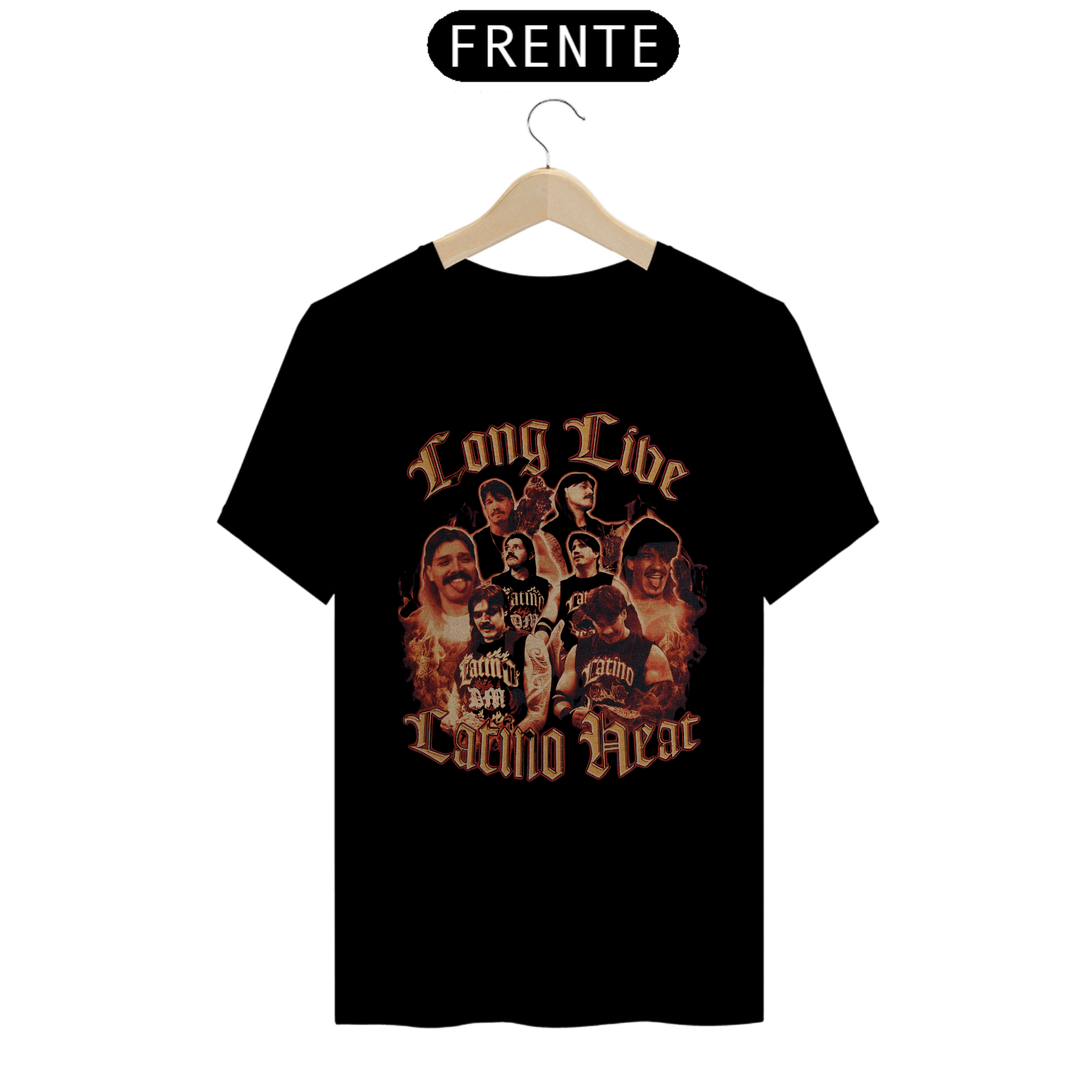 Camiseta Dominik Mysterio e Eddie Guerrero - Long Live Latino Heat
