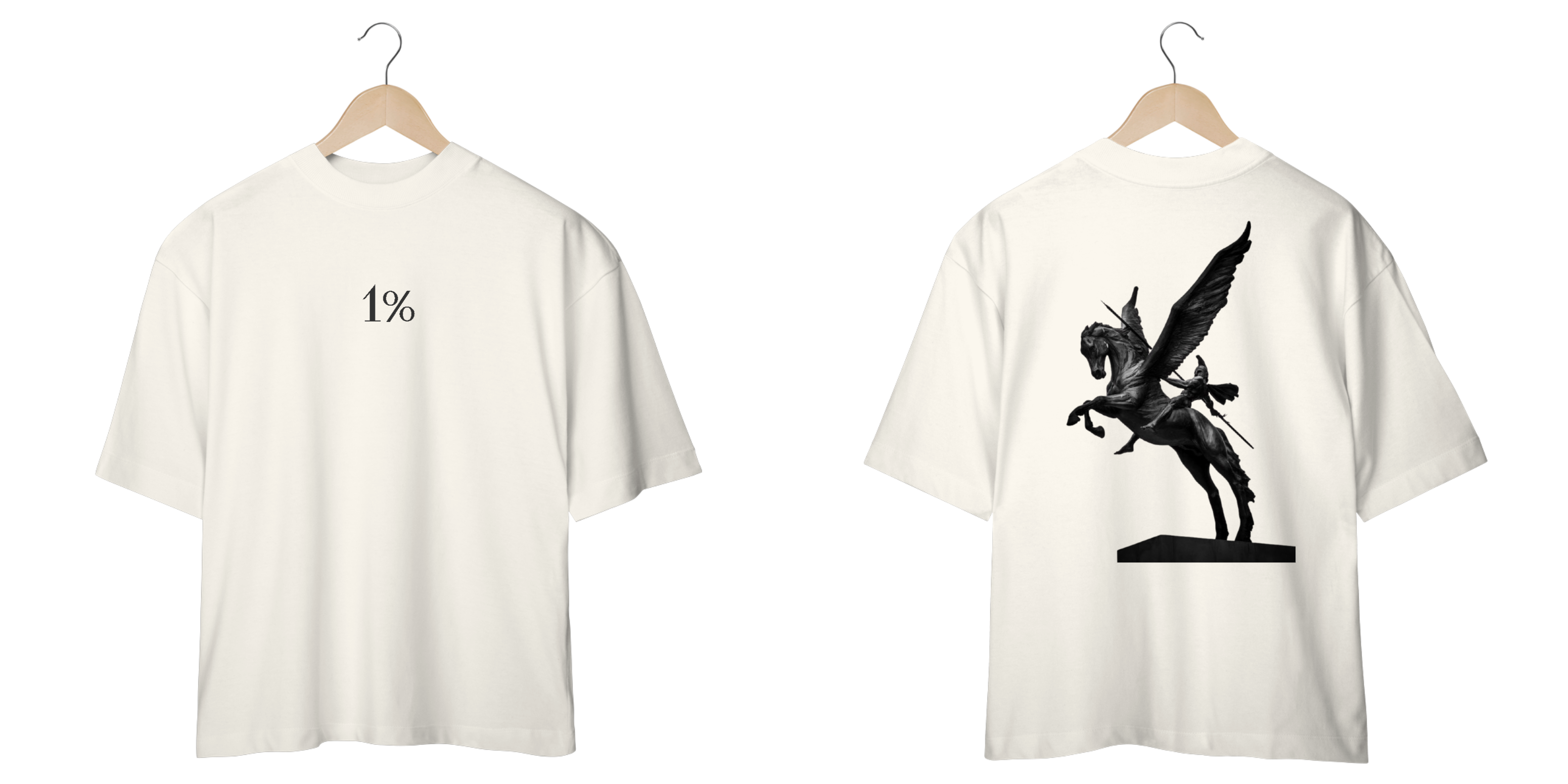 Camisa Oversized  Estoicismo- guerreiro no cavalo