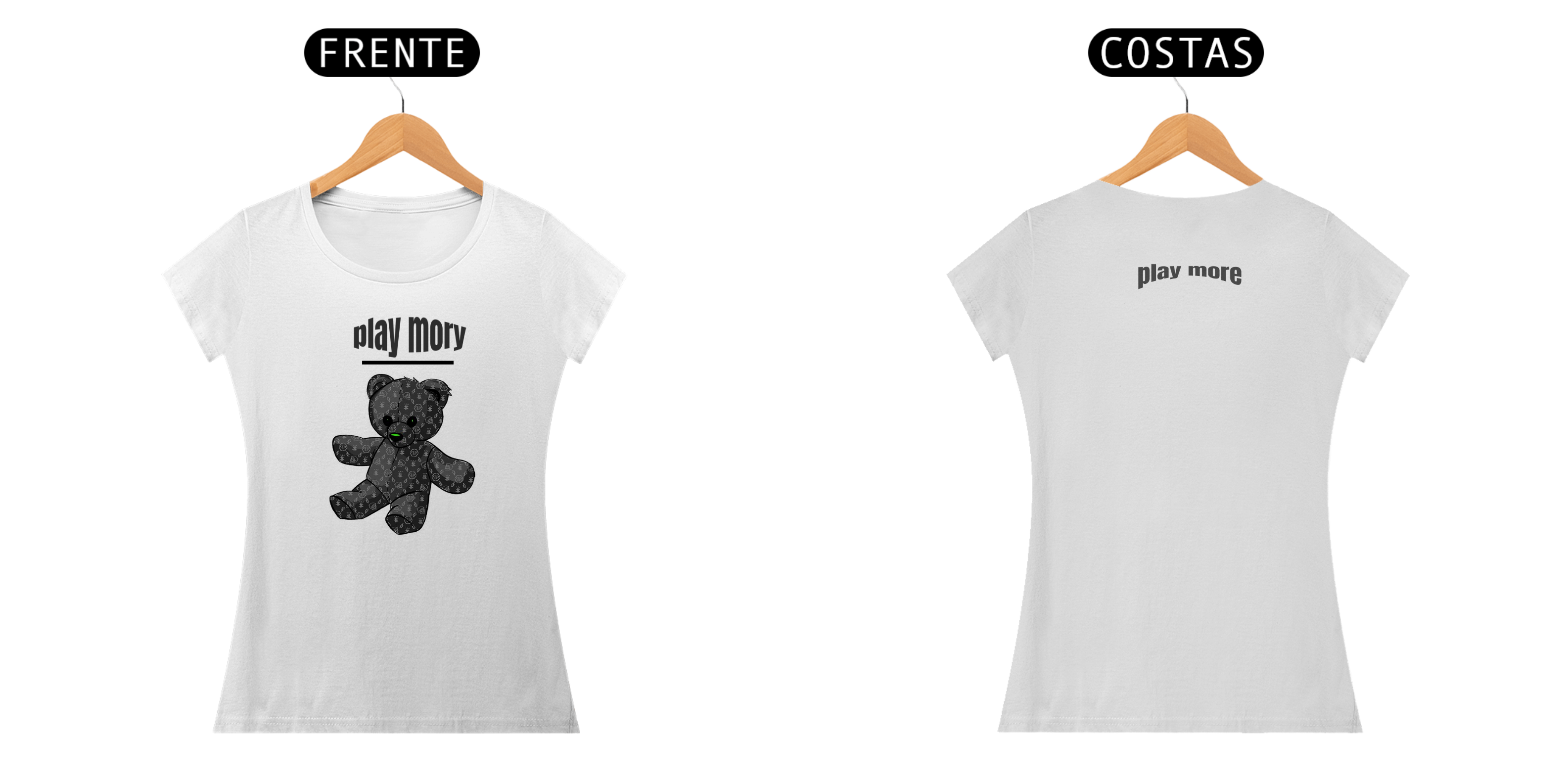 camiseta play more feminina