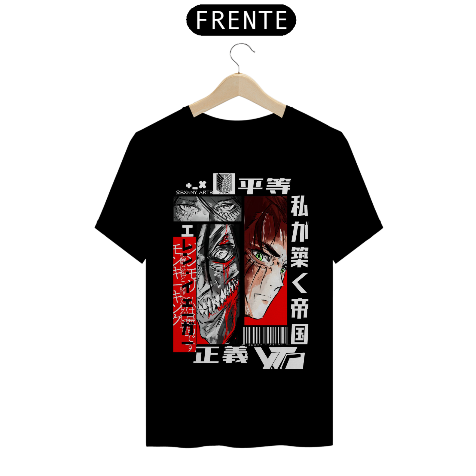 CAMISA ATTACK TITAN - EREN YEARGER