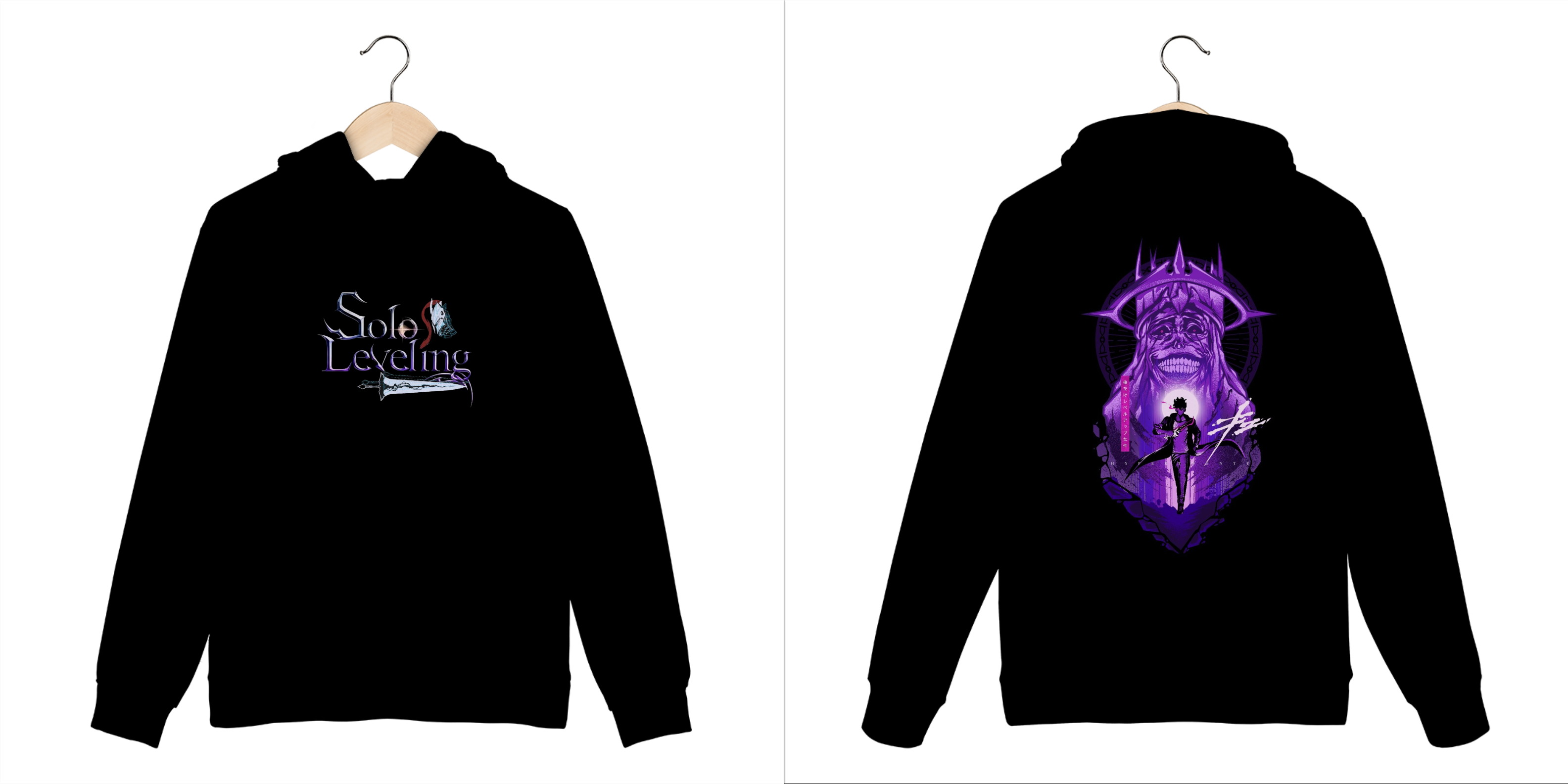 MOLETON CANGURU SOLO LEVELING - SUNG JINWOO