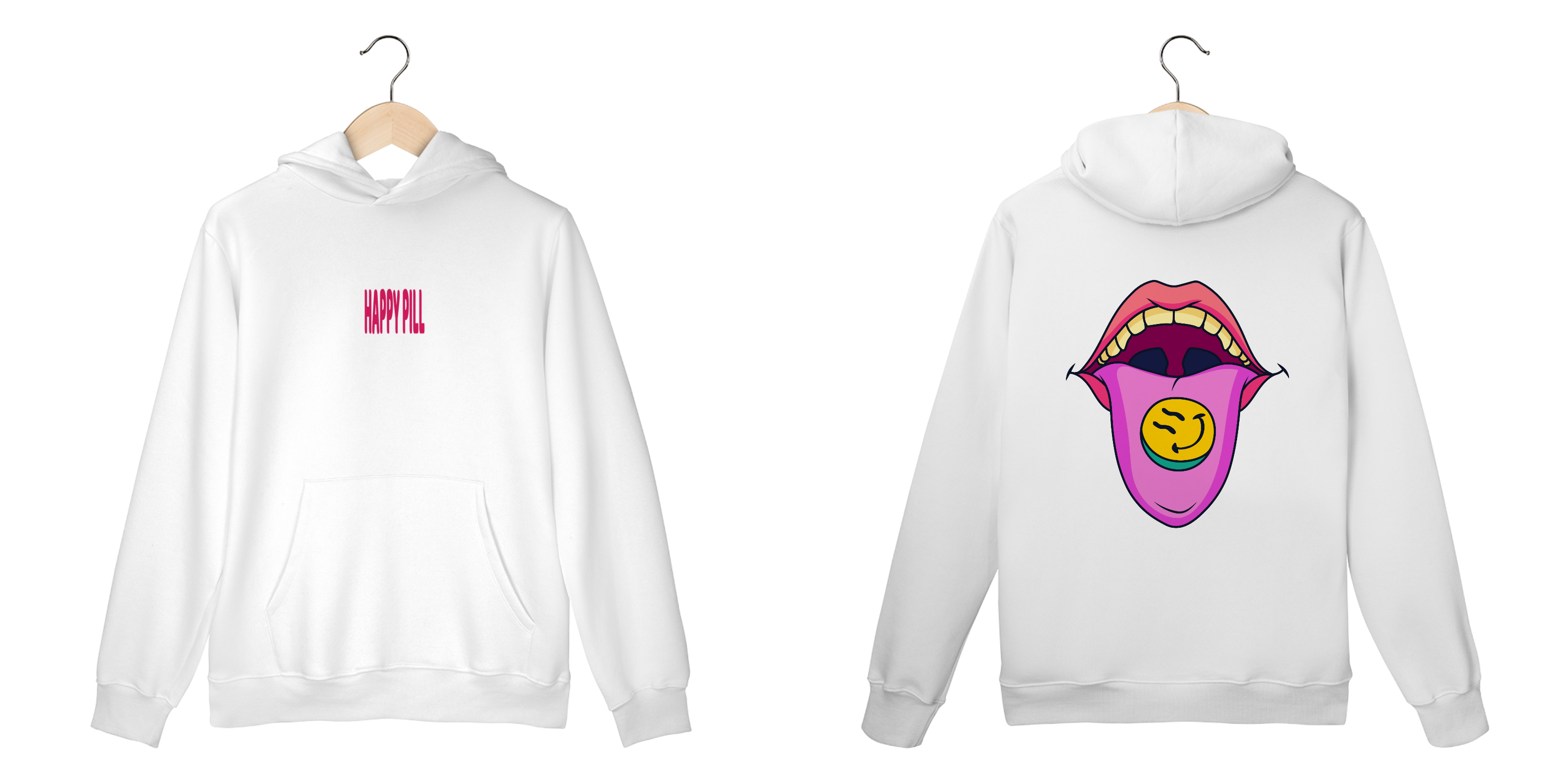 Moletom Capuz Happy Pill