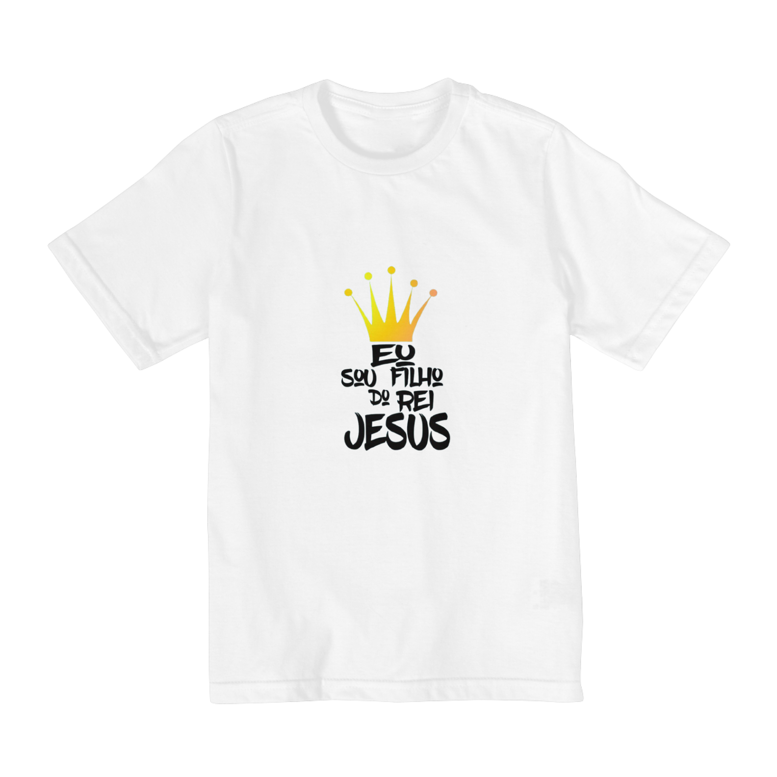 t-shirt infantil SOU FILHO DO REI 2 a 8 anos 