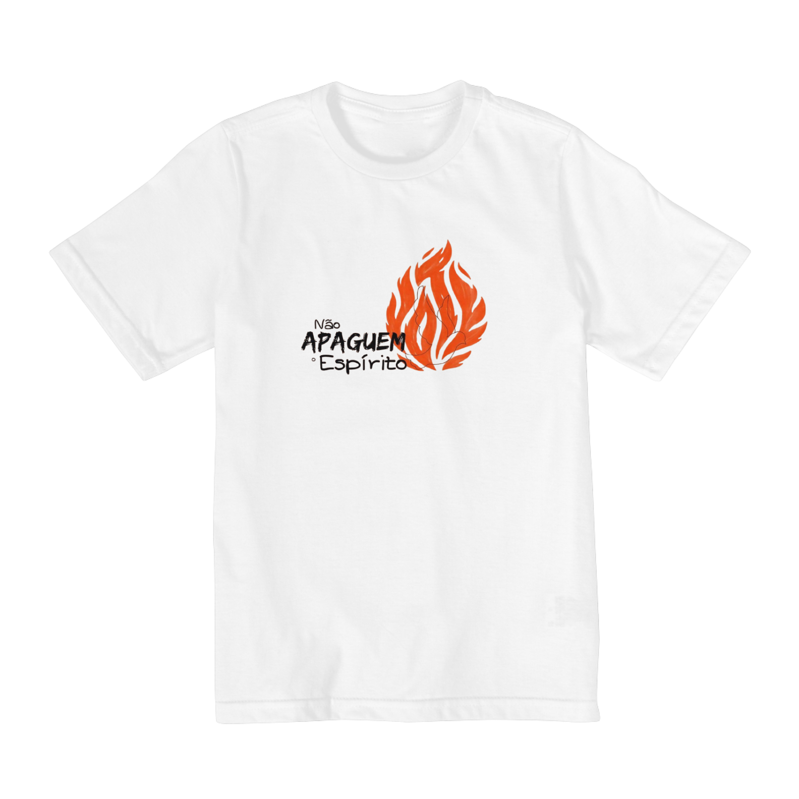 t-shirt NÃO APAGUEM O ESPIRITO INFANTIL 2 A 8 