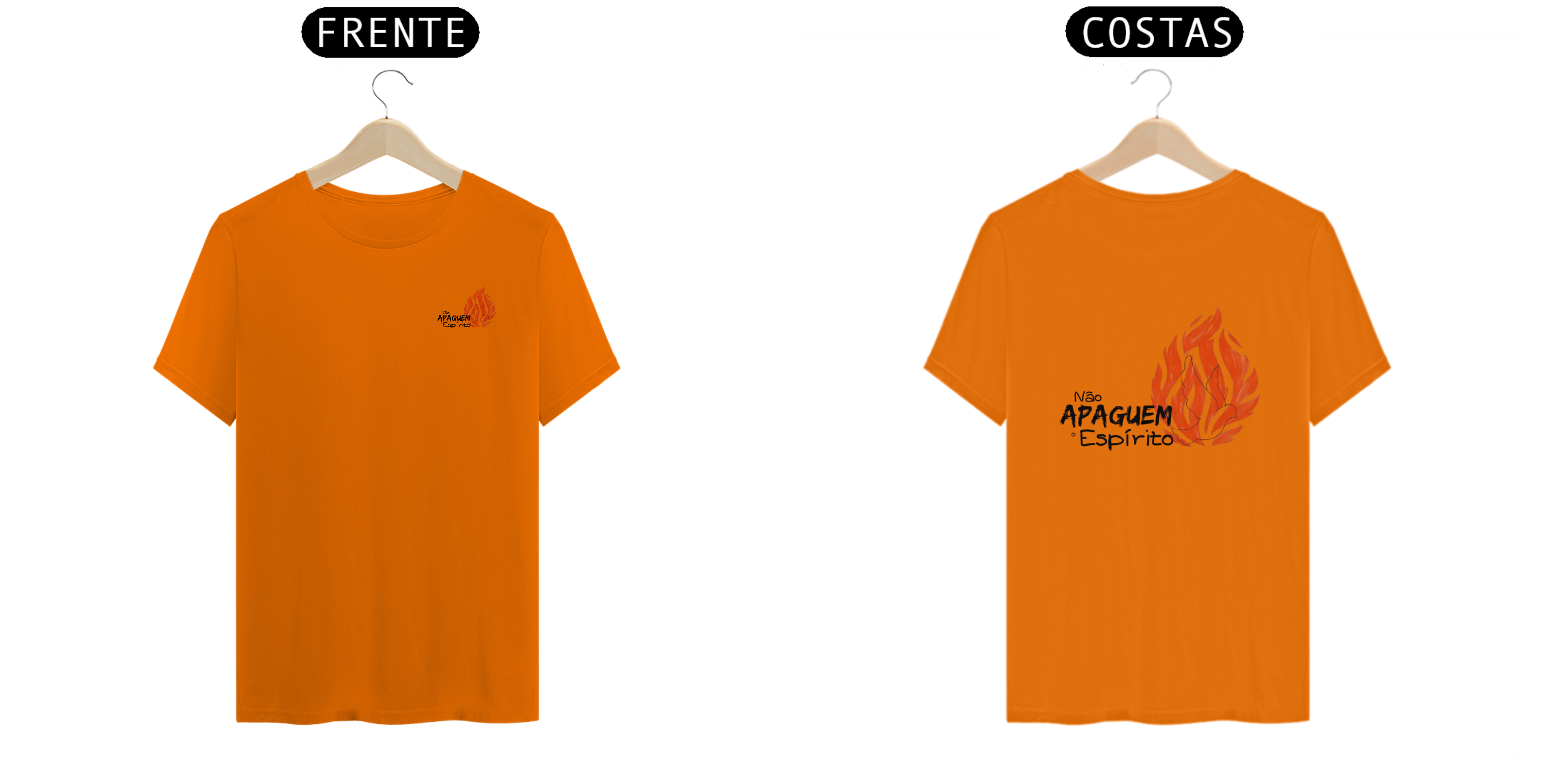 t-shirt NÃO APAGUEM O ESPIRITO ADULTO