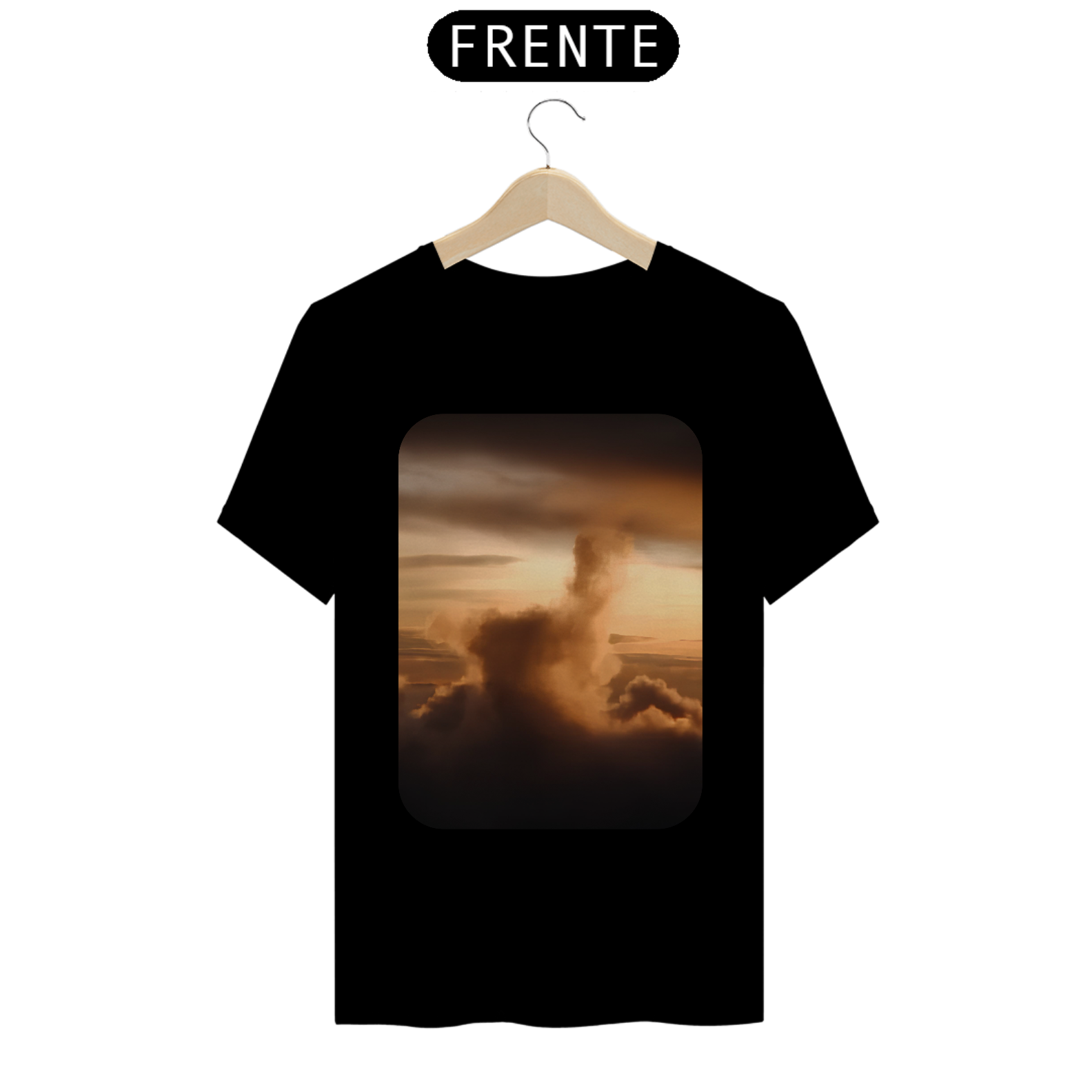 Camisa Unissex Premium: Céu Dourado