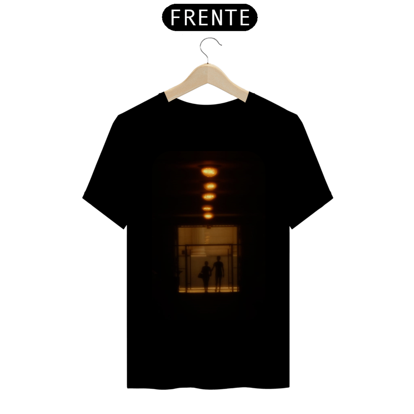 Camisa Unissex Premium: Casal nas Sombras