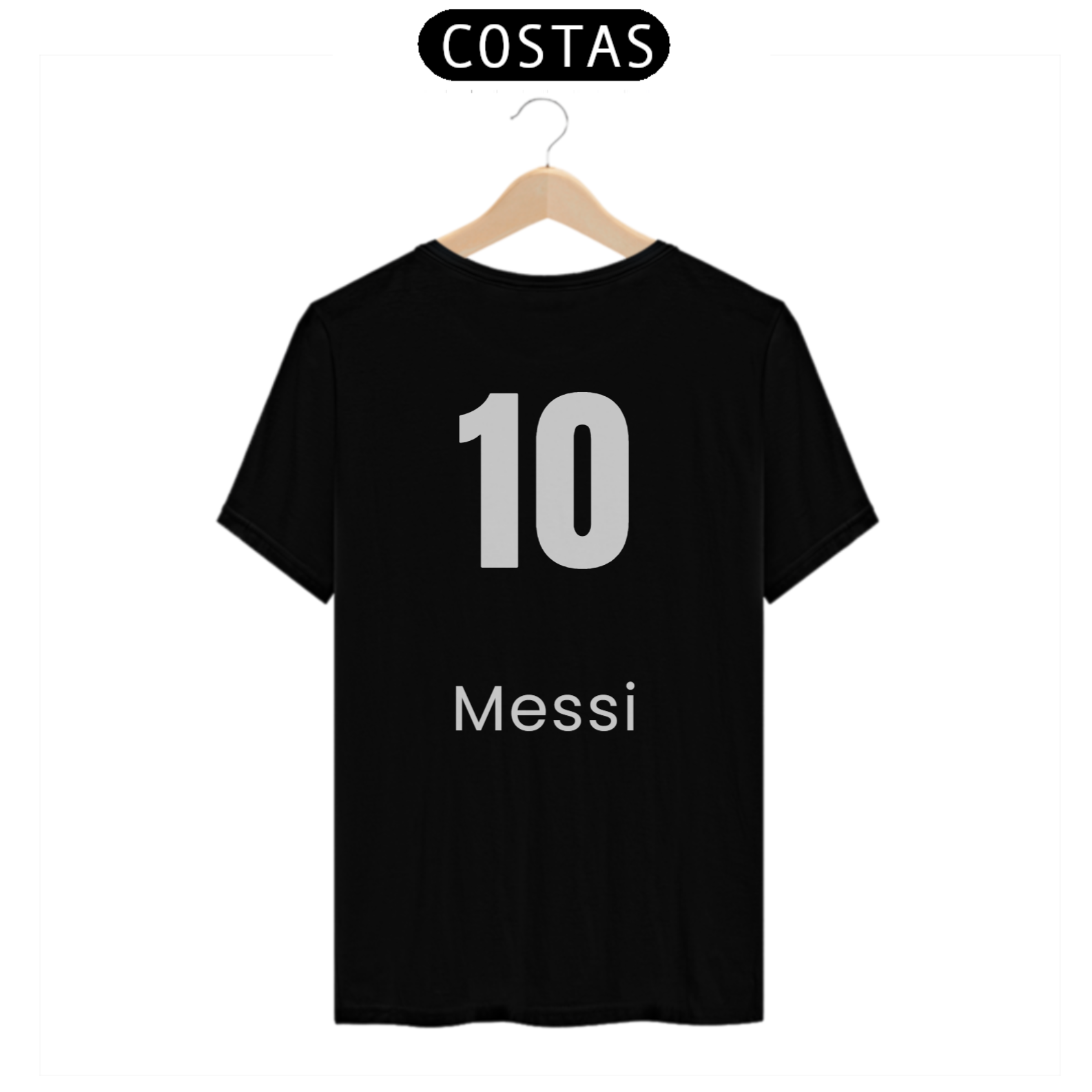 Nome do produto: Camisa Lionel messi preta