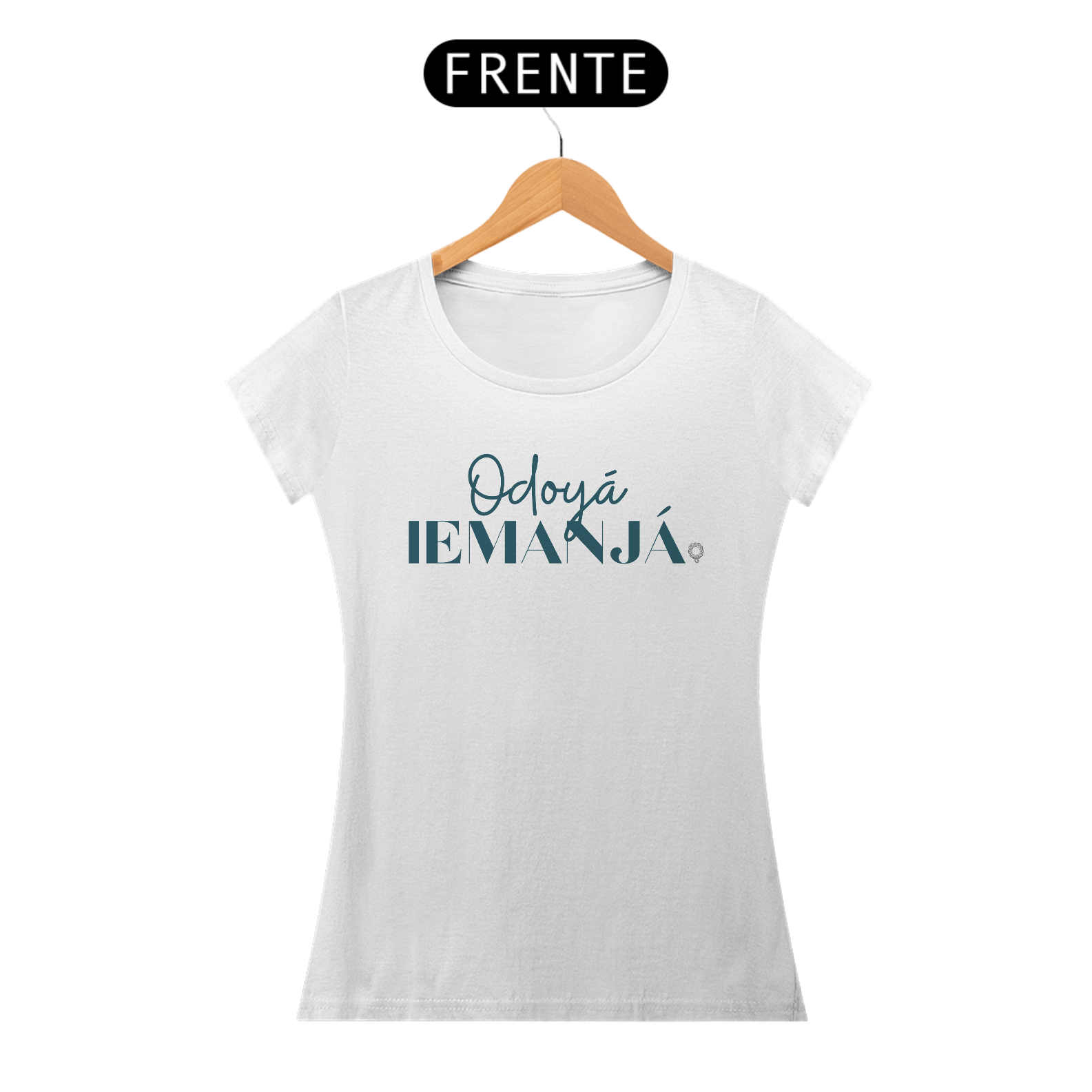 CAMISA T-SHIRT BABY LONG BRANCA - ODOYÁ YEMANJÁ