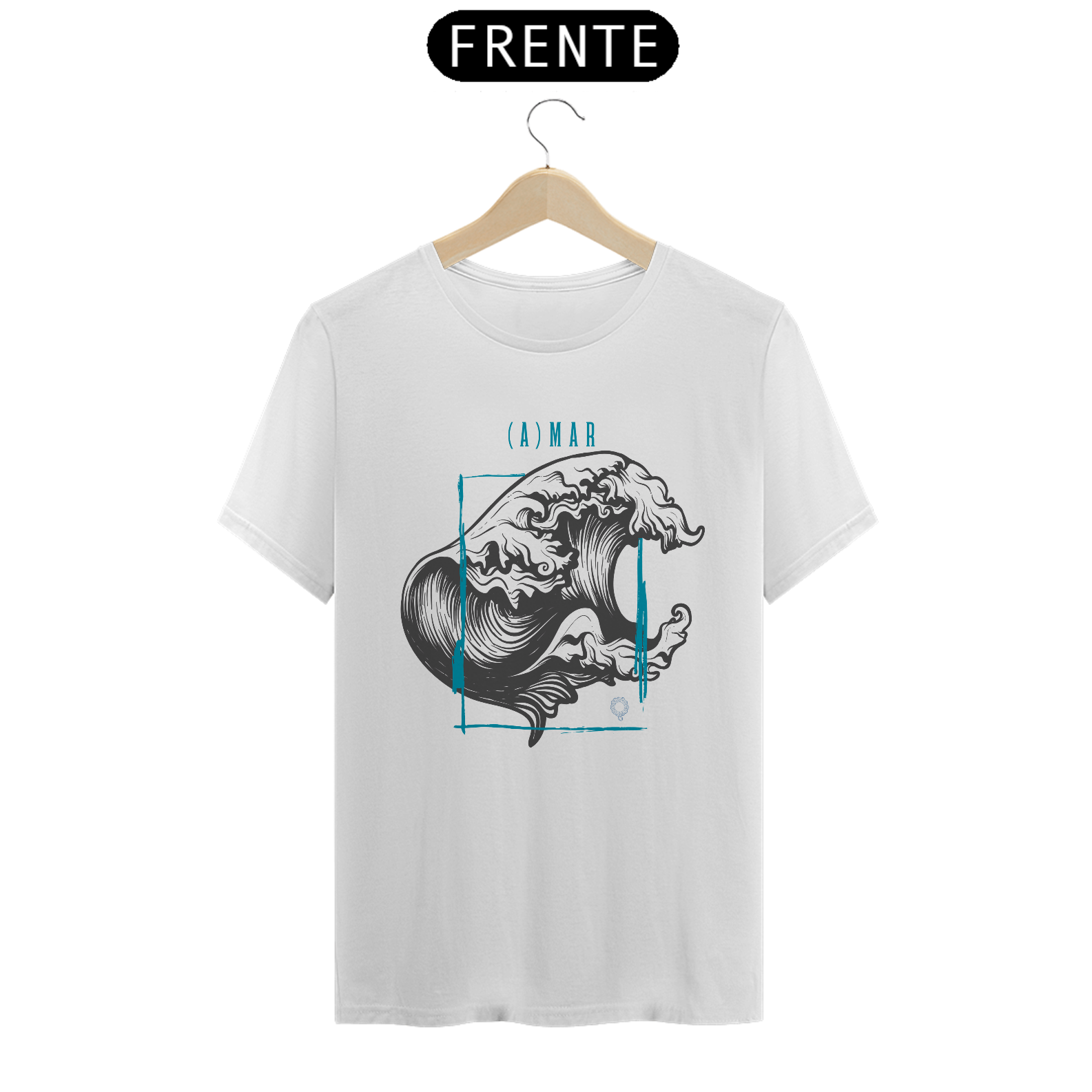 CAMISA T-SHIRT BRANCA - (A)MAR