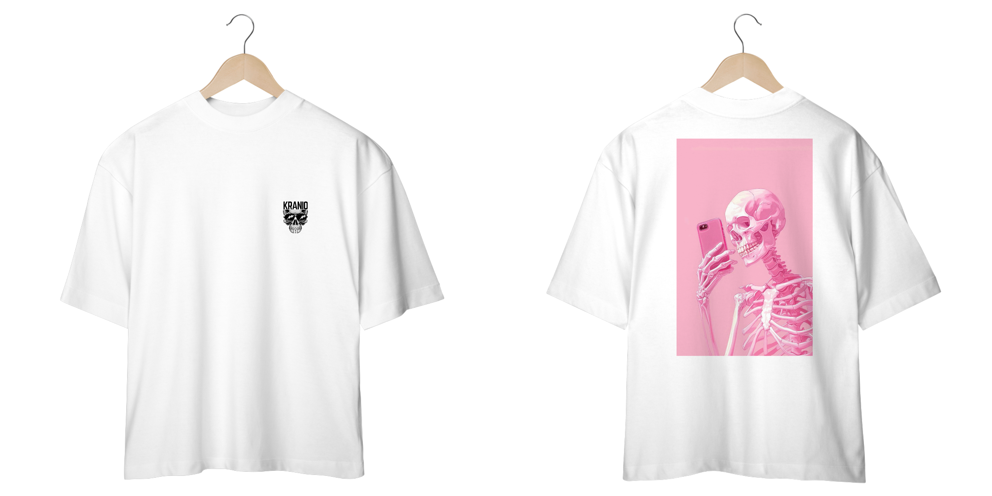 oversized skull pink