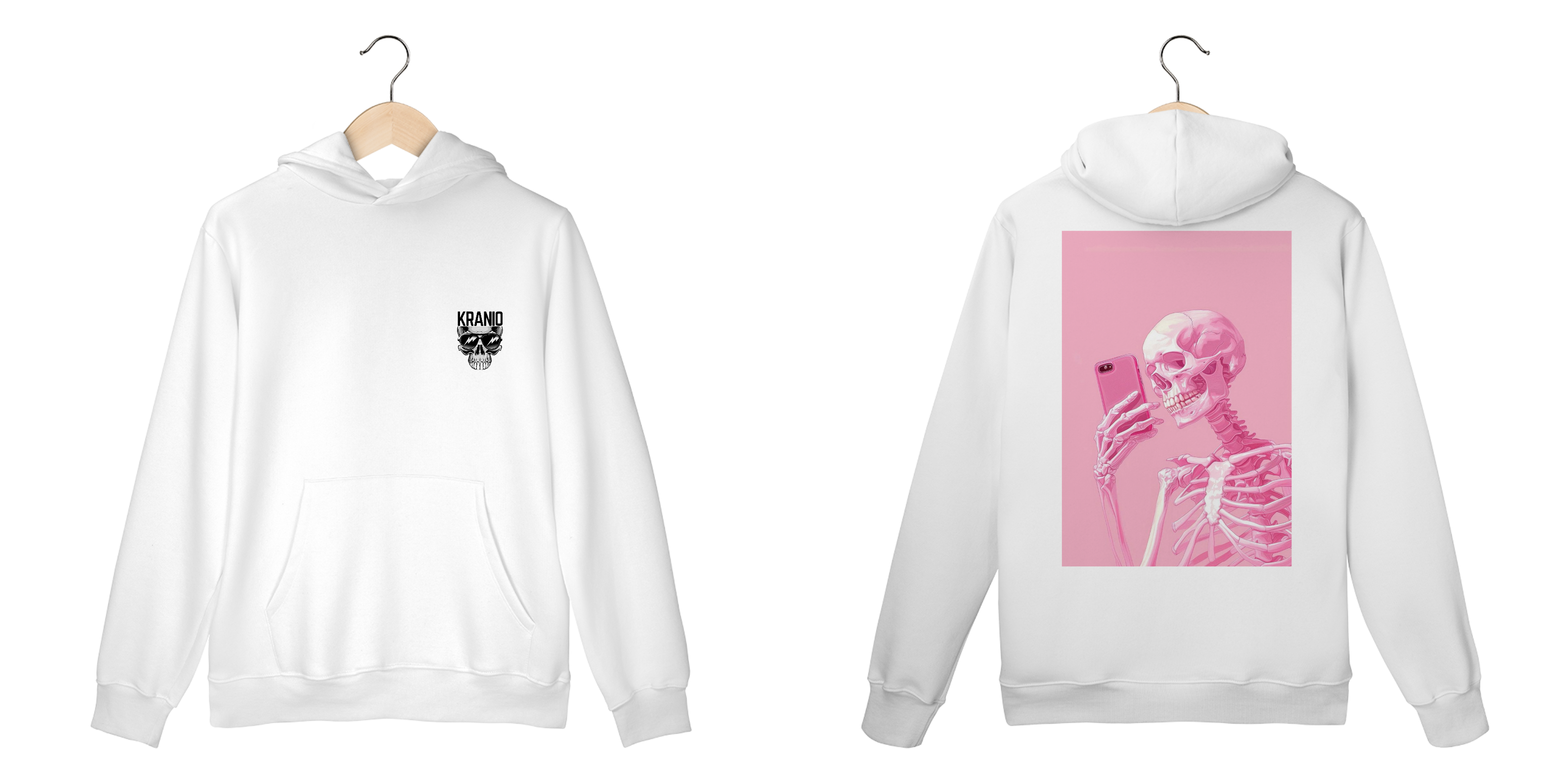 moletom canguru  bone pink