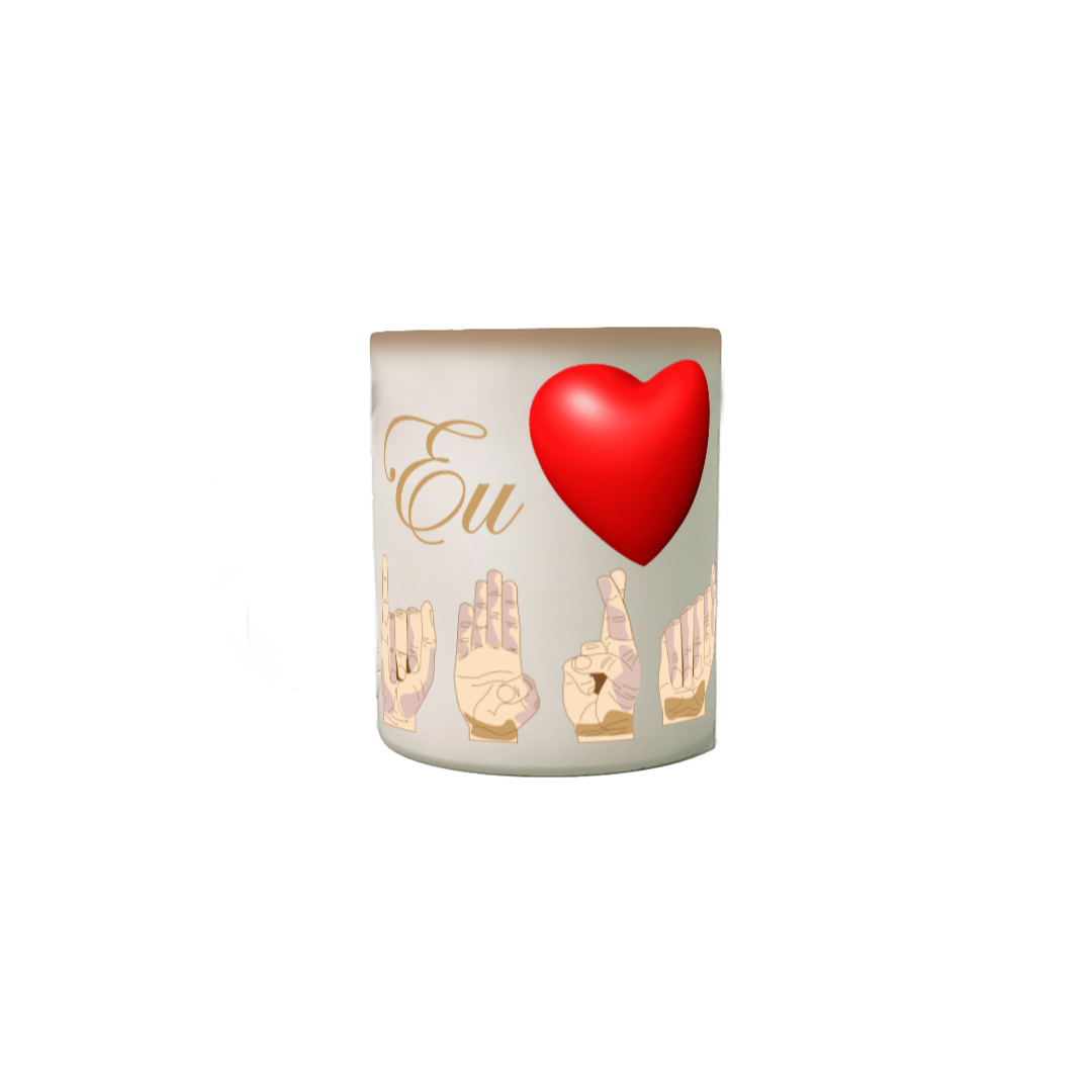Caneca Mágica Libras Coração