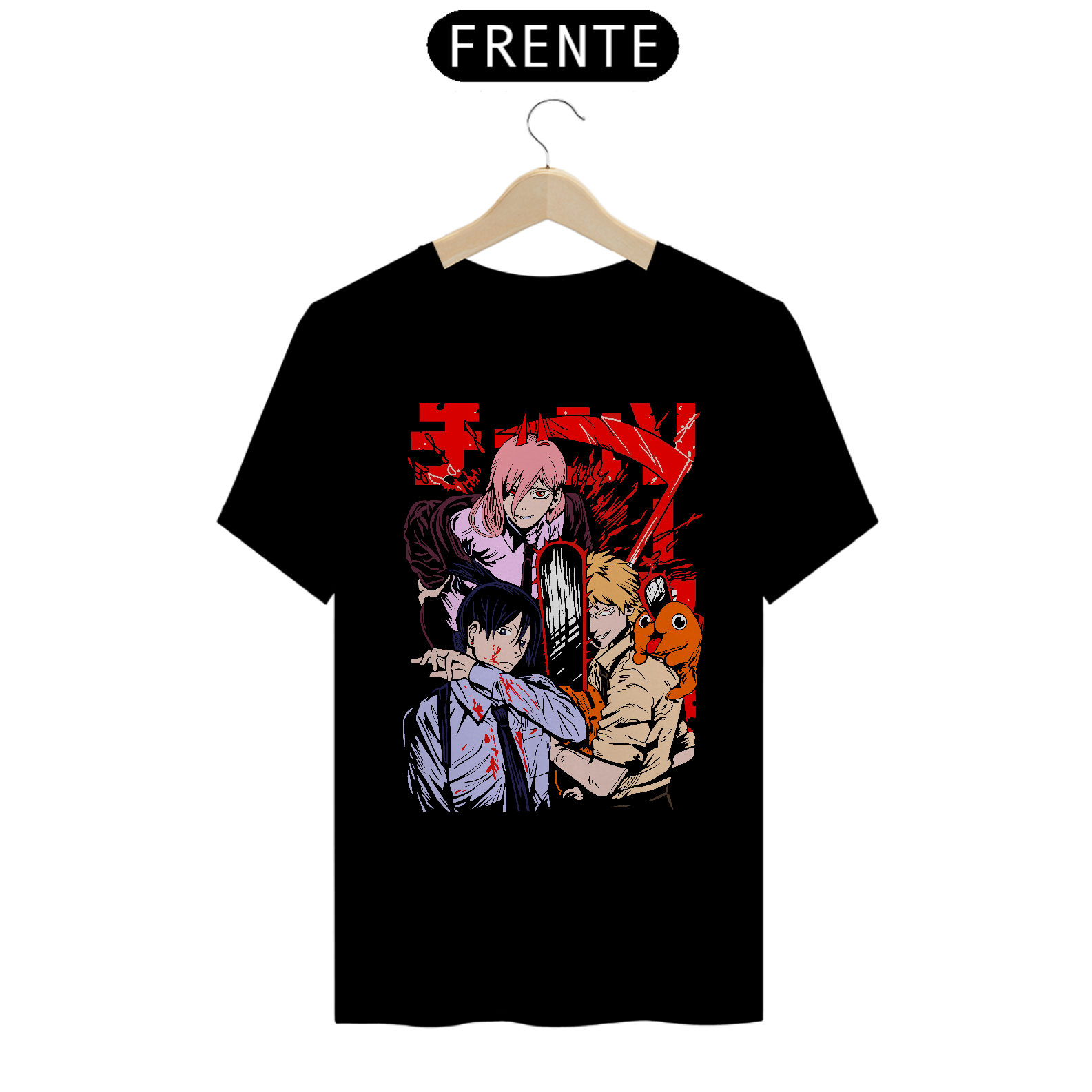 Camiseta Makima & Denji & Aki