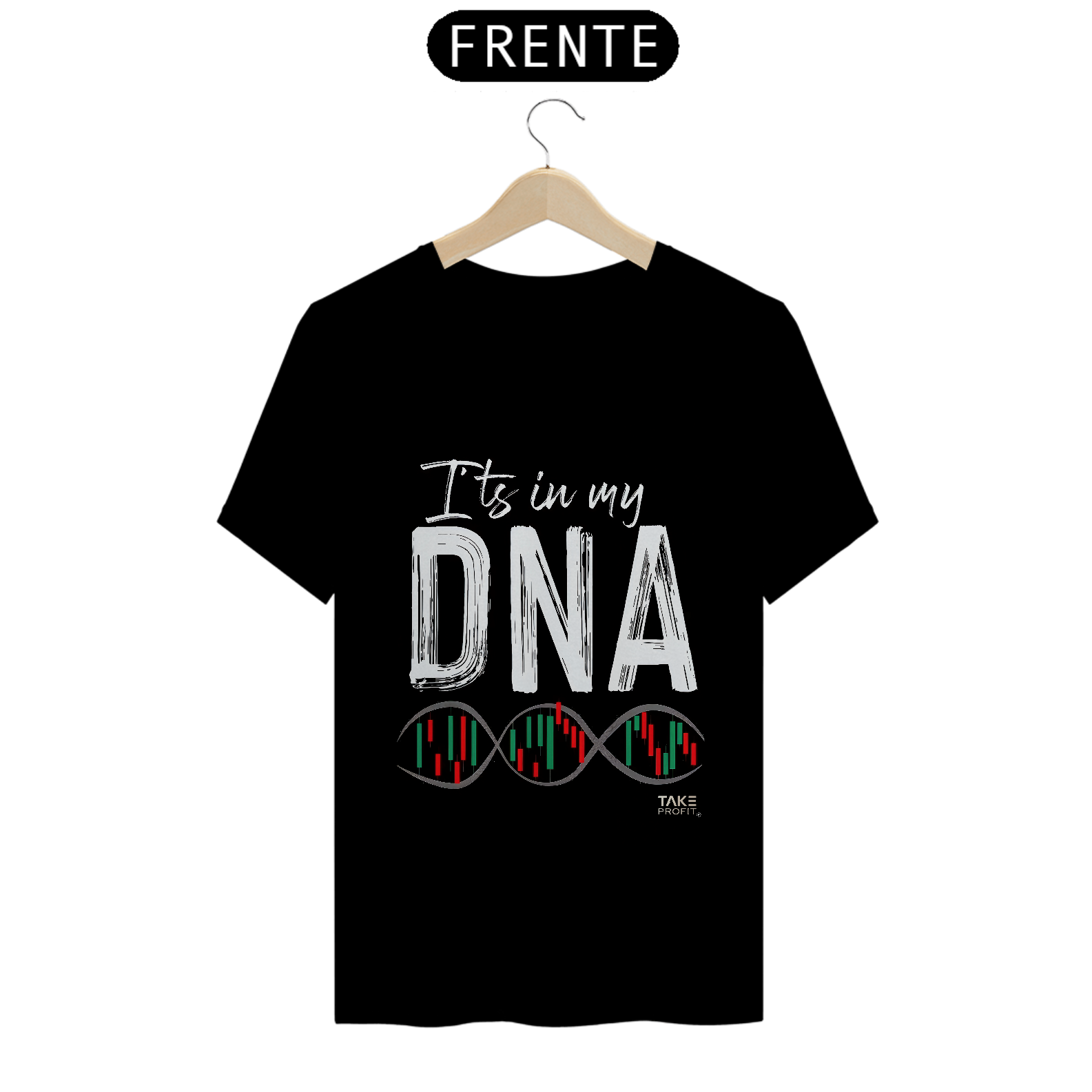 Camisa DNA fundo preto 