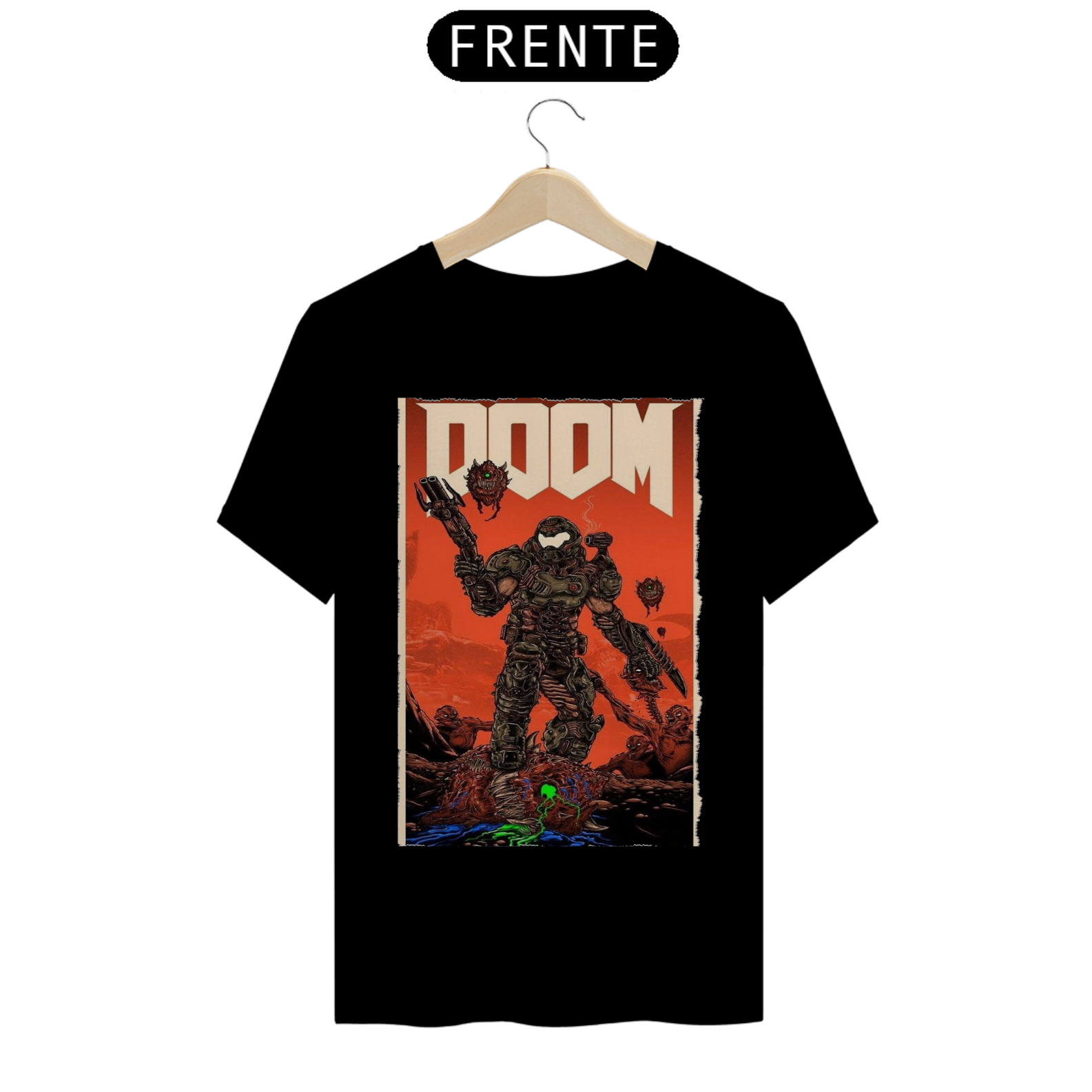 Camisa DOOM SLAYER (Doom guy)