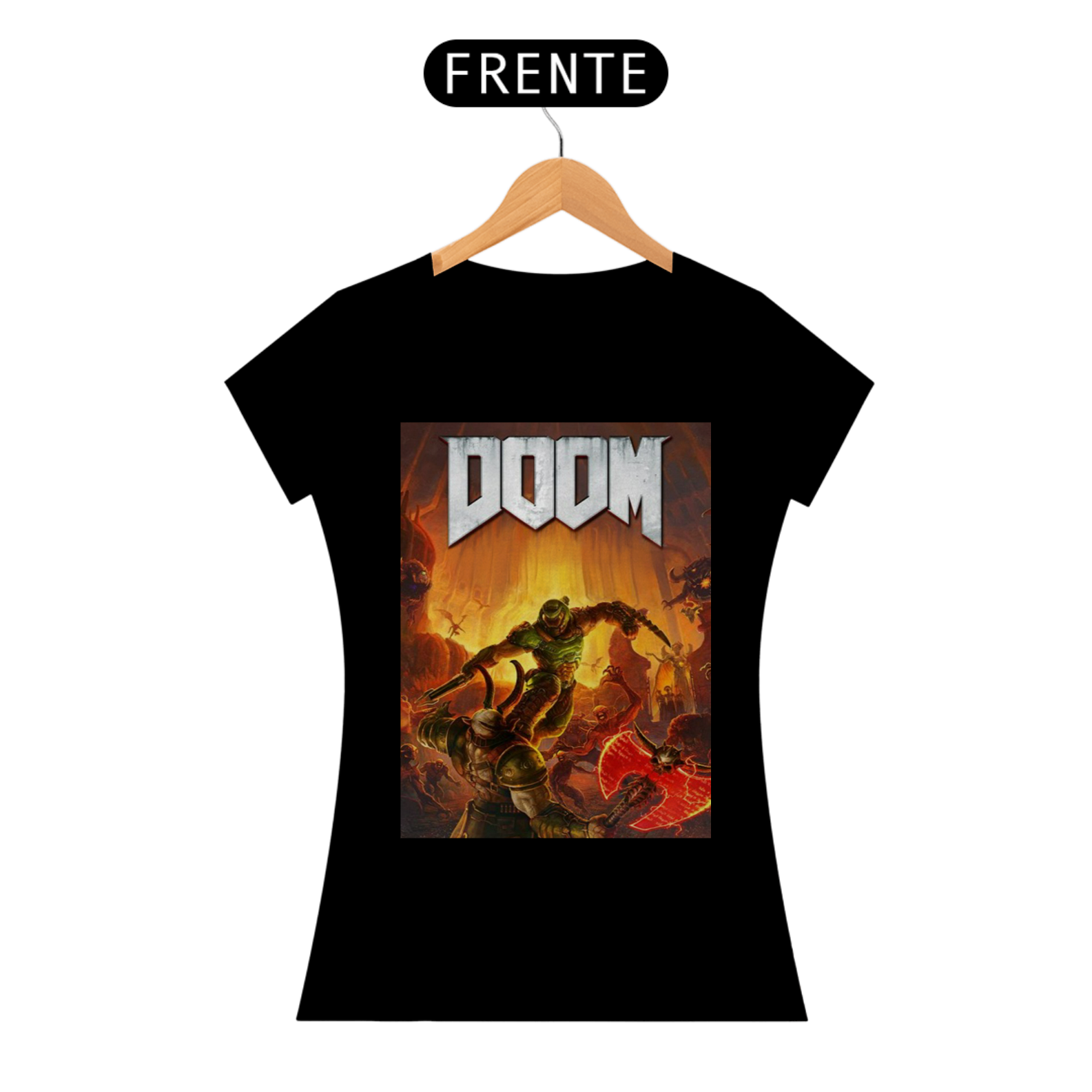 Nome do produto: Camisa Baby Long Prime DOOM