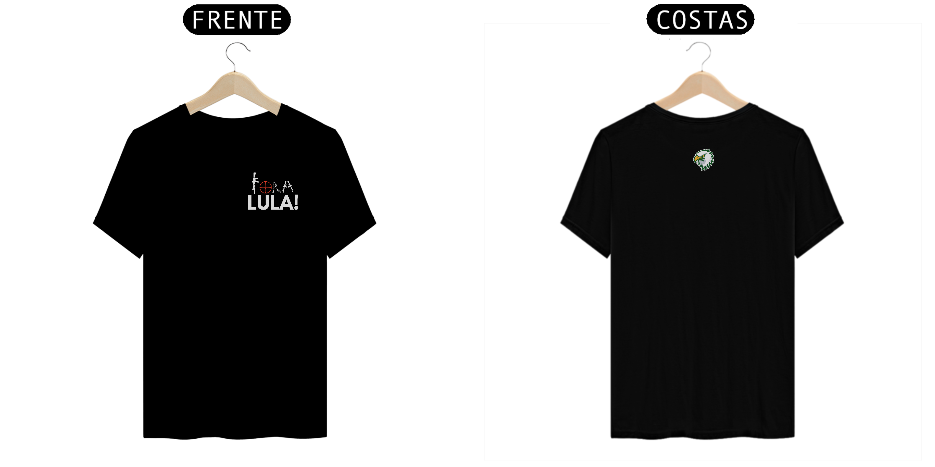 FORA LULA - T-SHIRT ESCURA