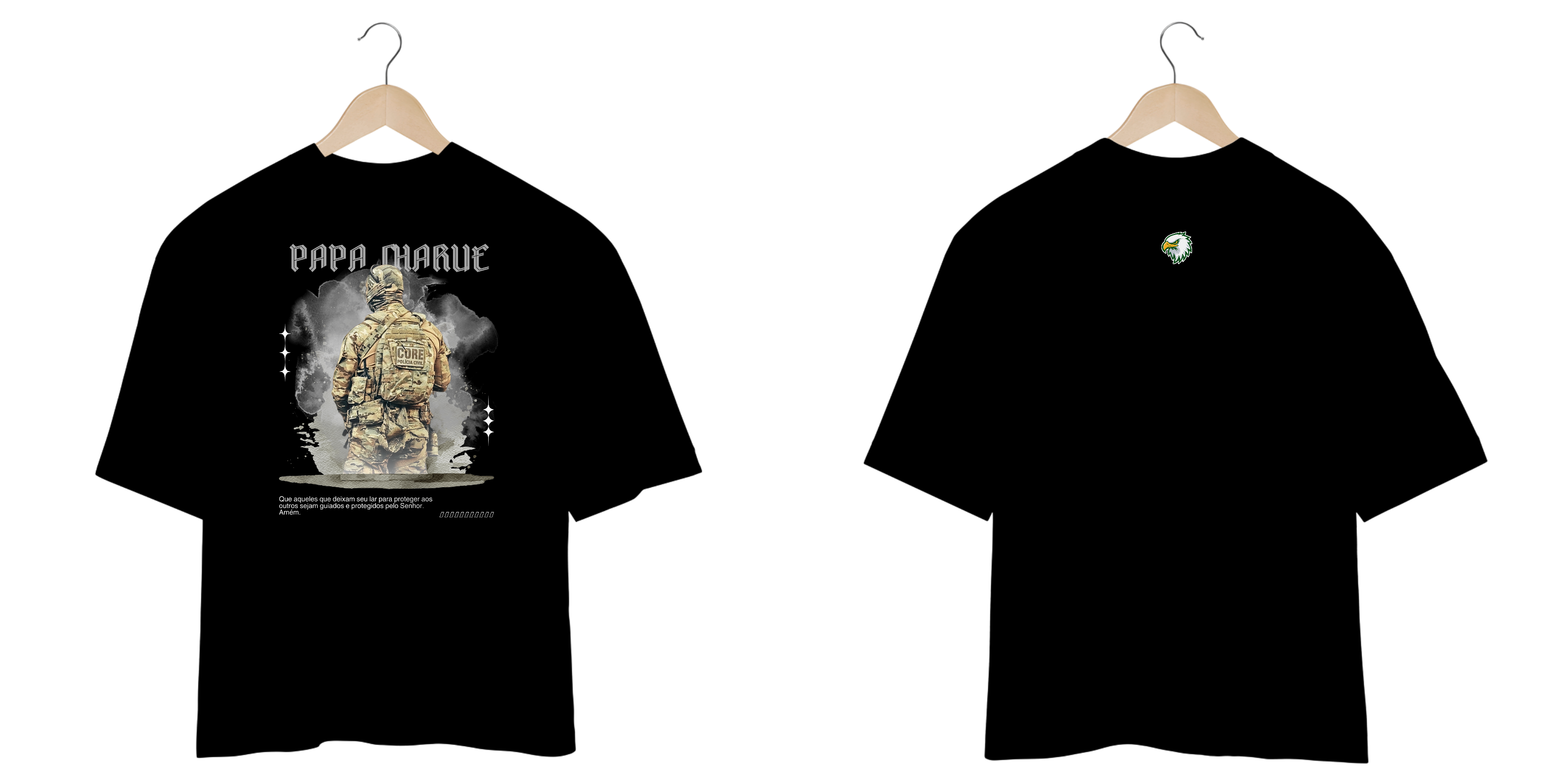 PAPA CHARLIE - OVERSIZED ESCURA