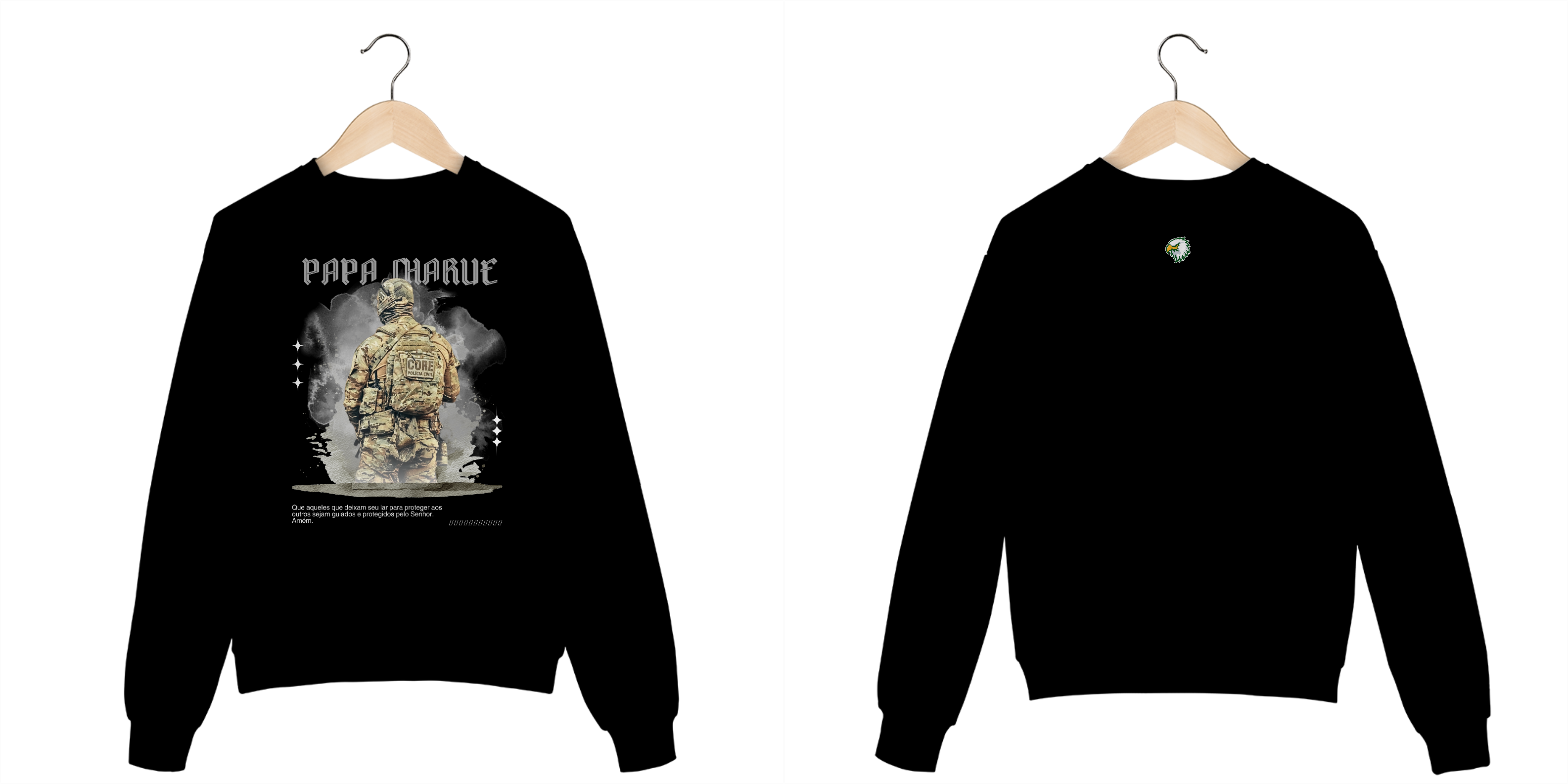 PAPA MIKE - MOLETOM ESCURO