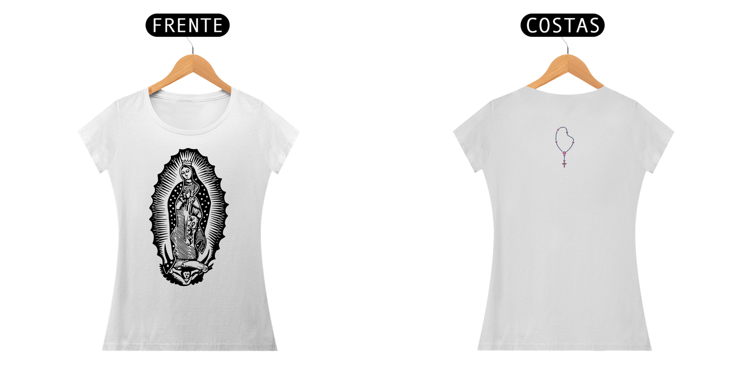 Camisa Virgem de Guadalupe Feminina