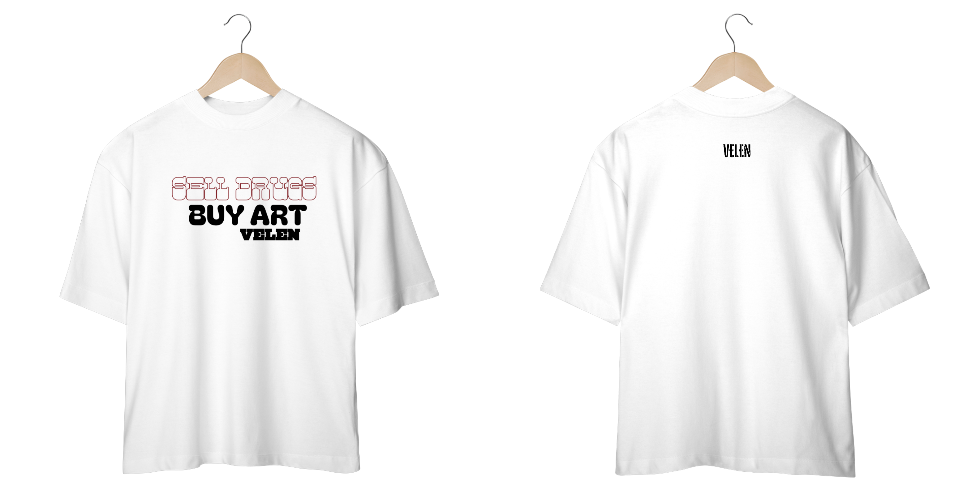 CAMISA OVERSIZED ART BRANCA 