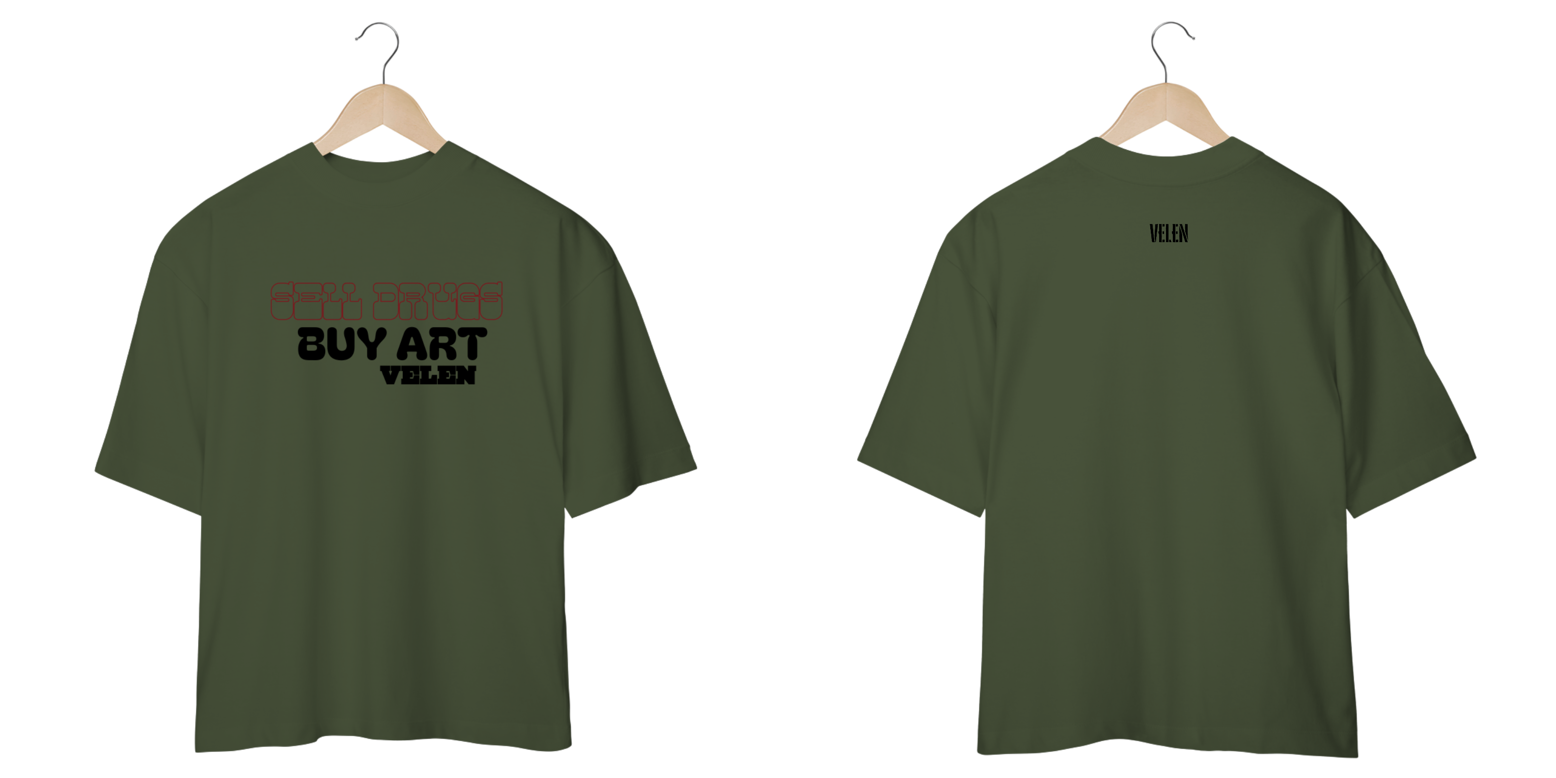 CAMISA OVERSIZED ART VERDE