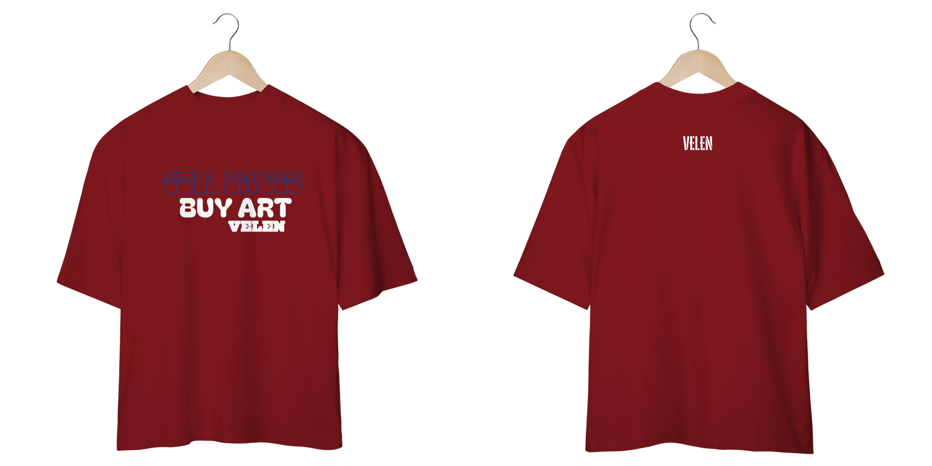 CAMISA OVERSIZED ART VERMELHA