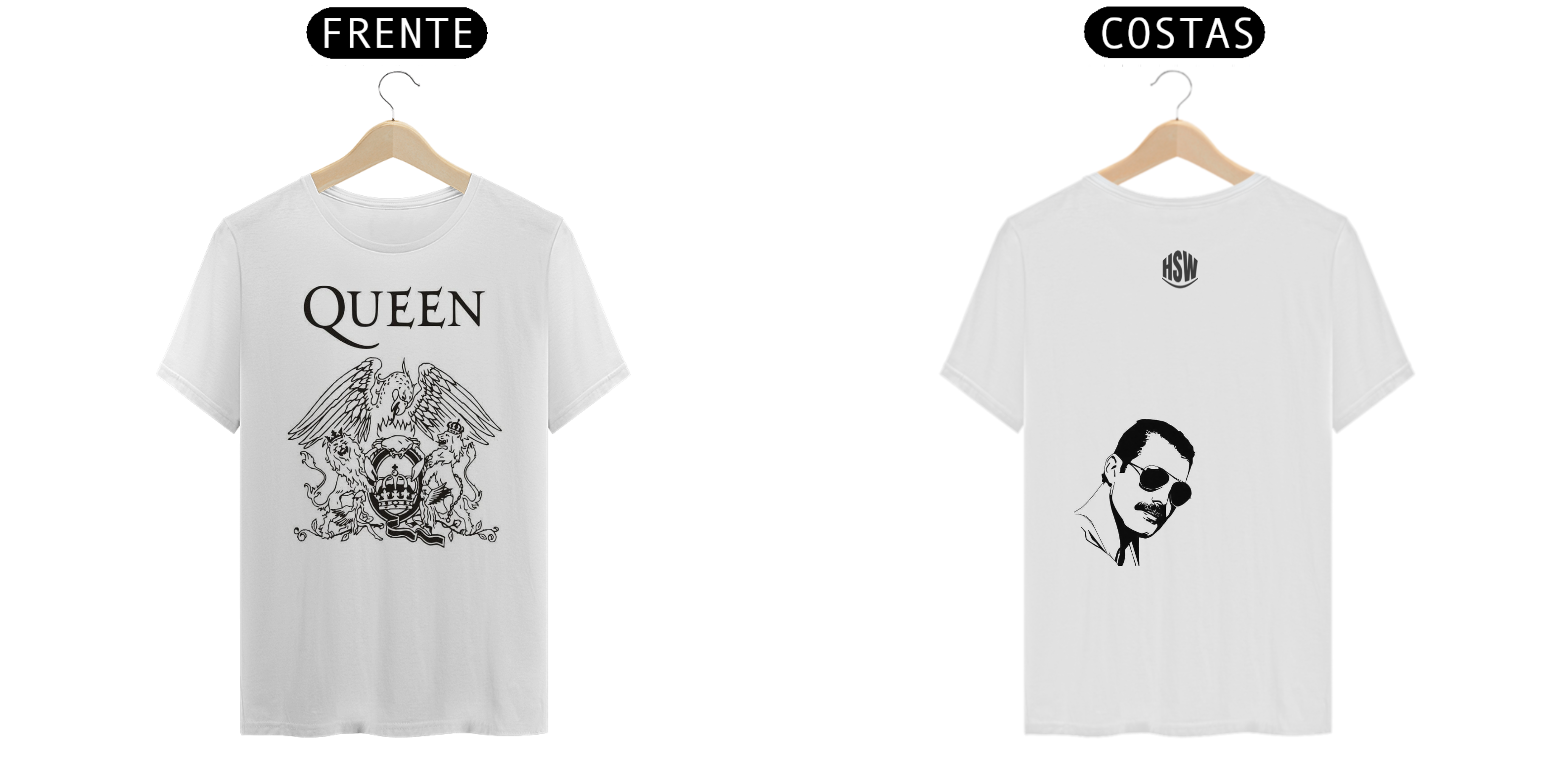 Camisa Queen – Coleção Camisas de Rock: A Majestade do Rock em Cada Detalhe