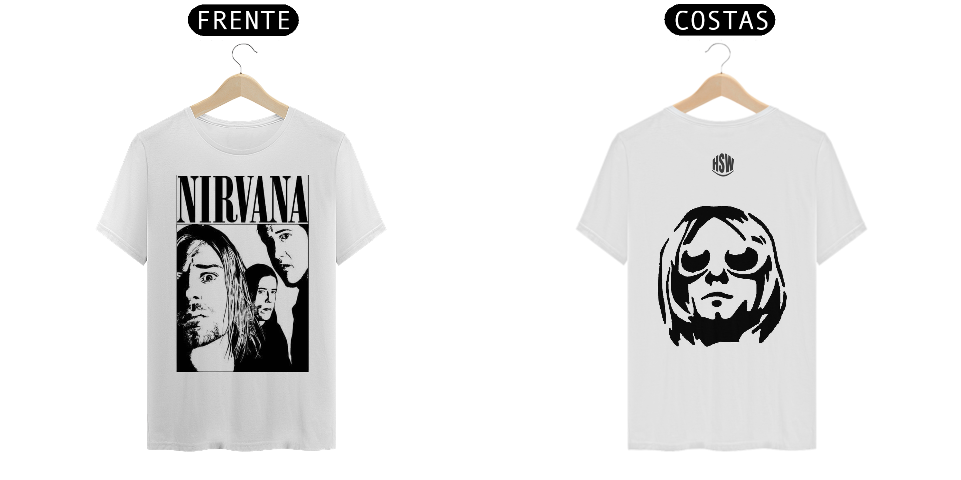Camisa Nirvana – Coleção Camisas de Rock: O Espírito do Grunge em Cada Detalhe