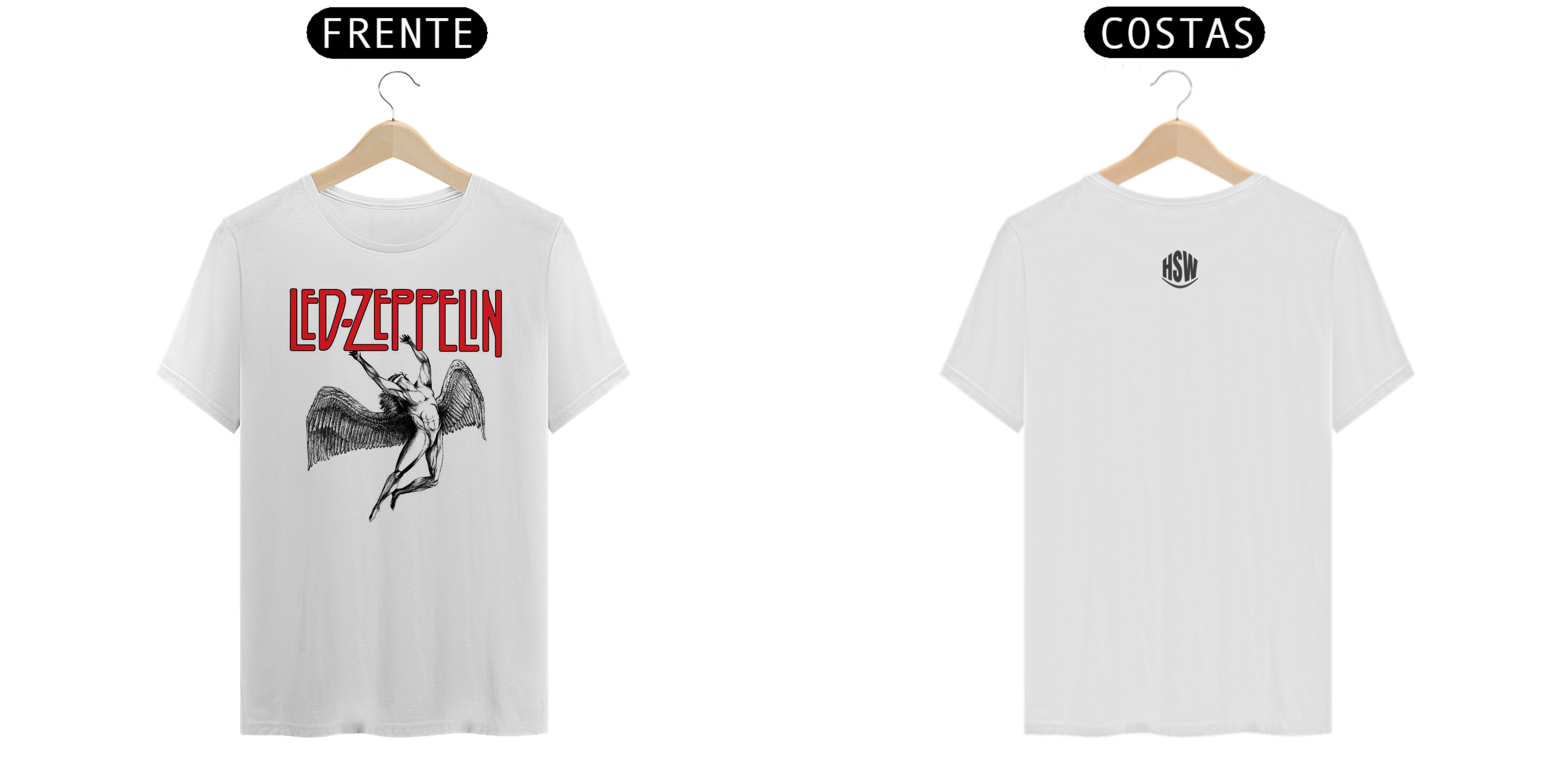 Nome do produto: Camisa Led Zeppelin – Coleção Camisas de Rock: O Poder do Rock Clássico em Cada Detalhe