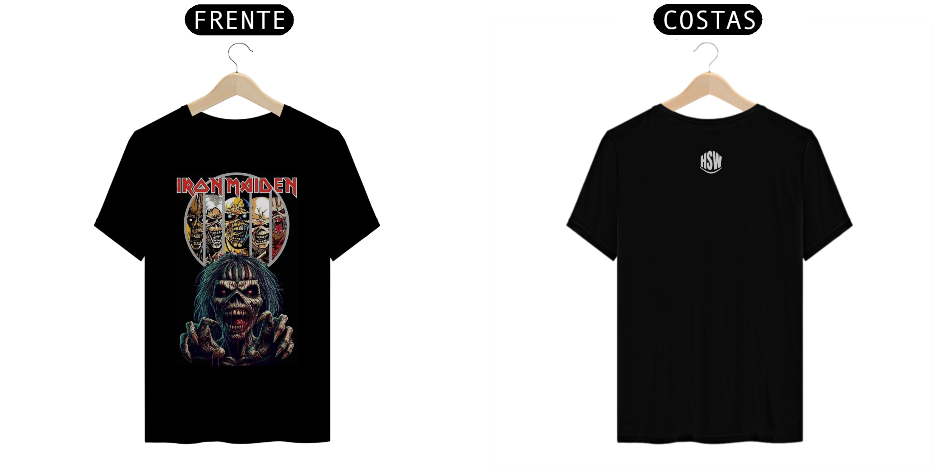 Camisa Iron Maiden – Coleção Camisas de Rock: O Poder do Heavy Metal em Cada Detalhe