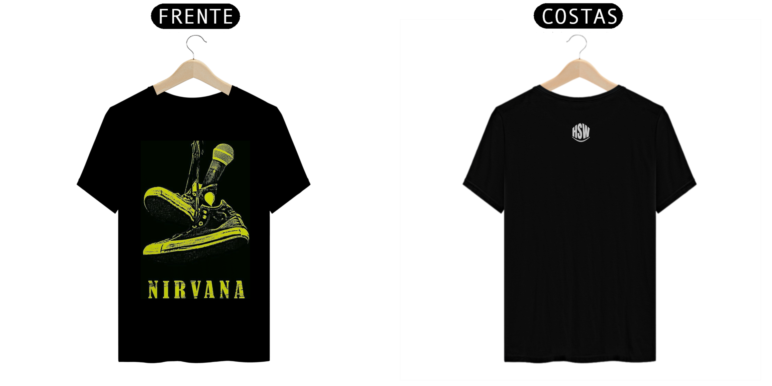 Camisa Nirvana – Coleção Camisas de Rock: O Espírito do Grunge em Cada Detalhe