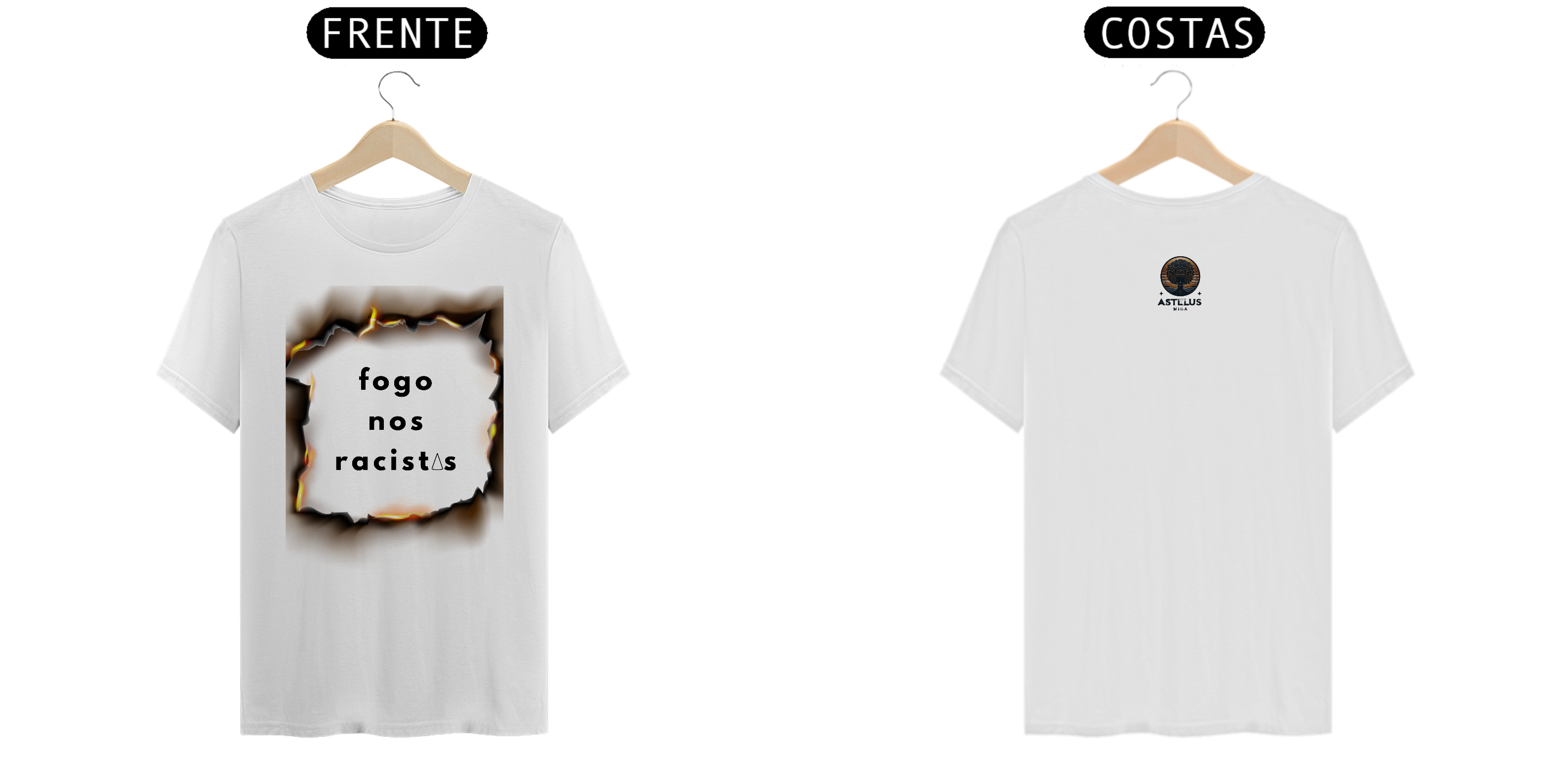 Camiseta Fogo nos Racistas | Coleção 