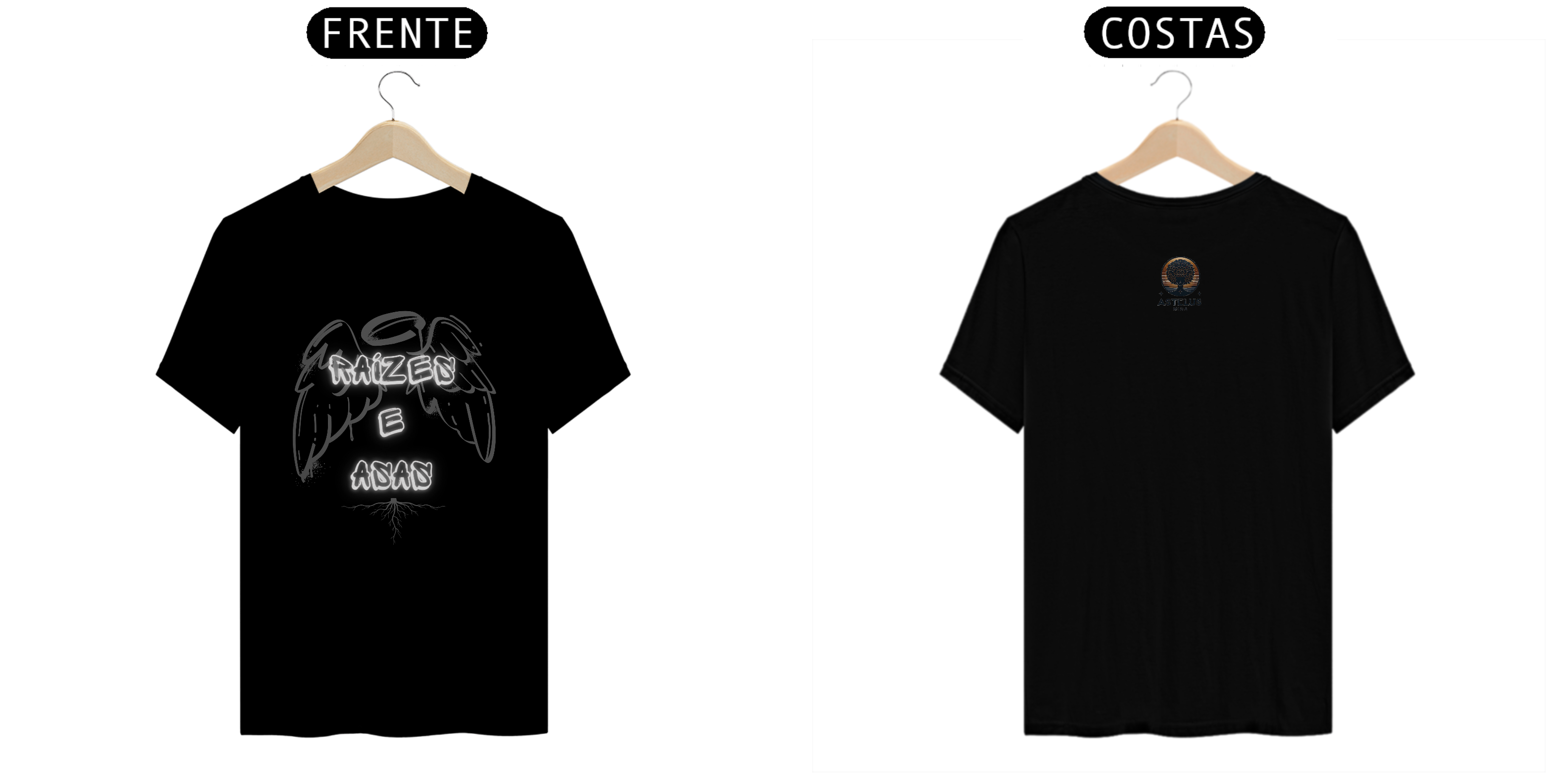 Camiseta | Raízes ou Asas? | Coleção 