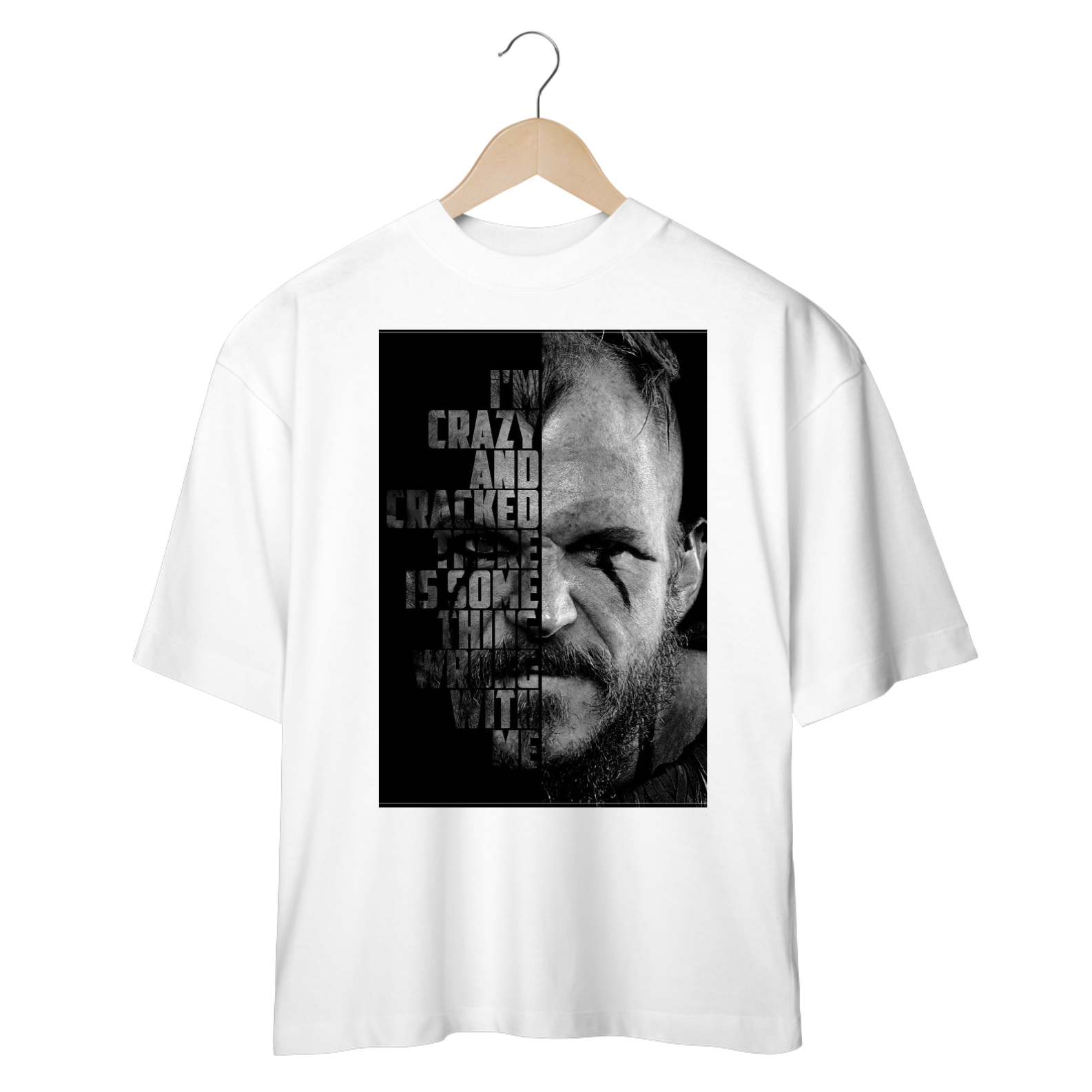Camiseta Oversized -  Vikings - Floki