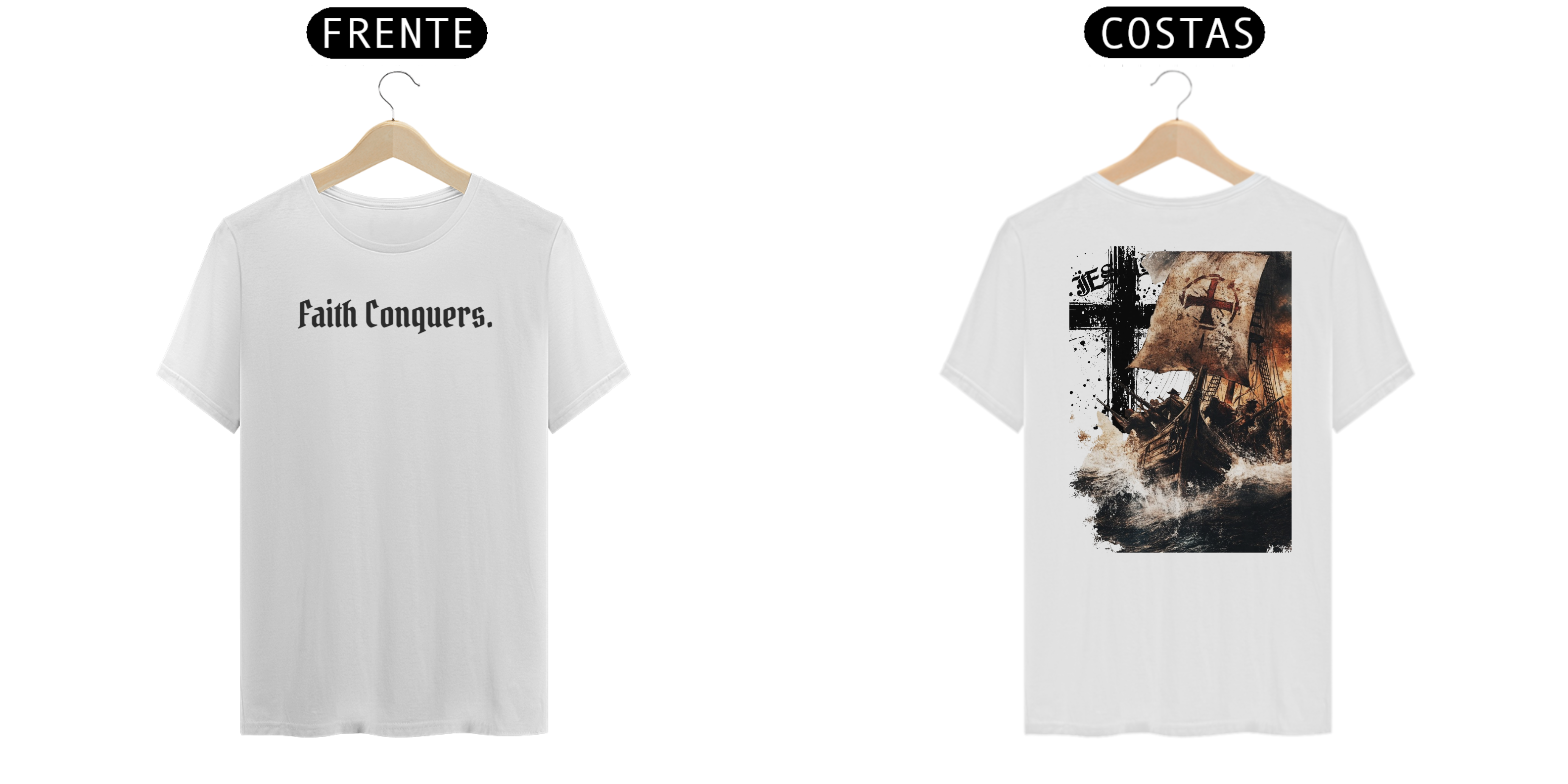 Camiseta - A Fé Conquista Objetivos