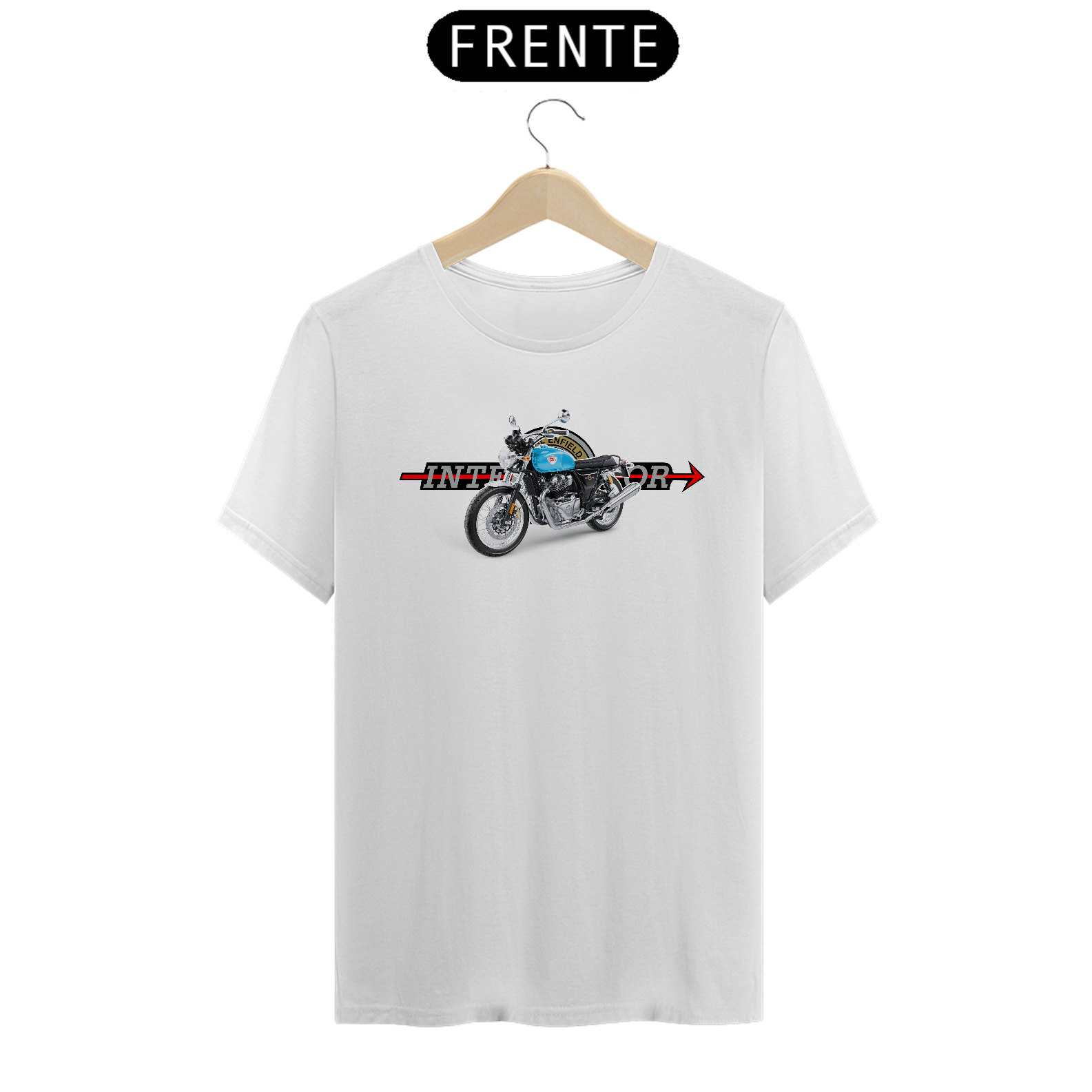 Camiseta Classic RE Interceptor 650 Azul