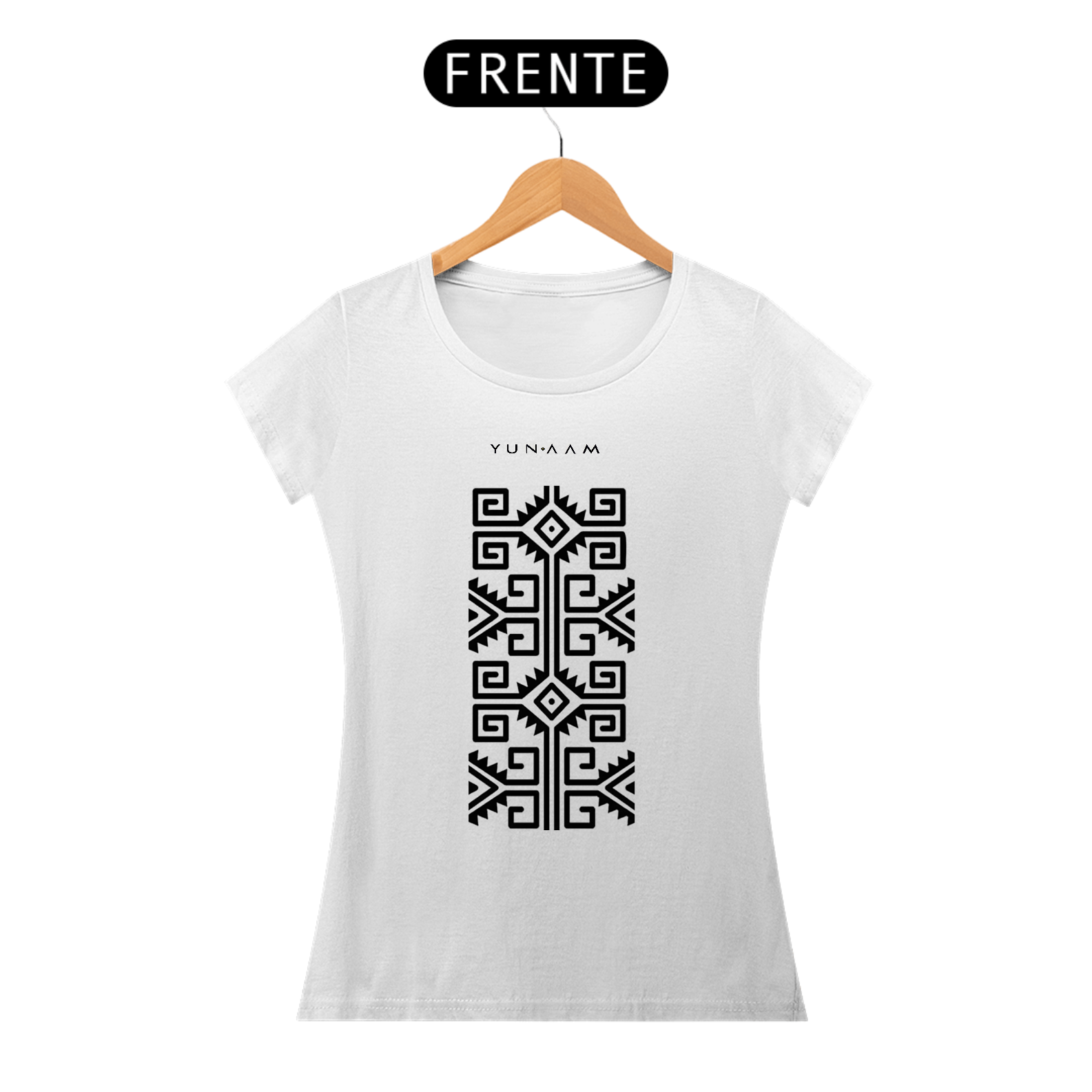 CAMISA FEMININA GEOMETRIA SAGRADA INDÍGENA