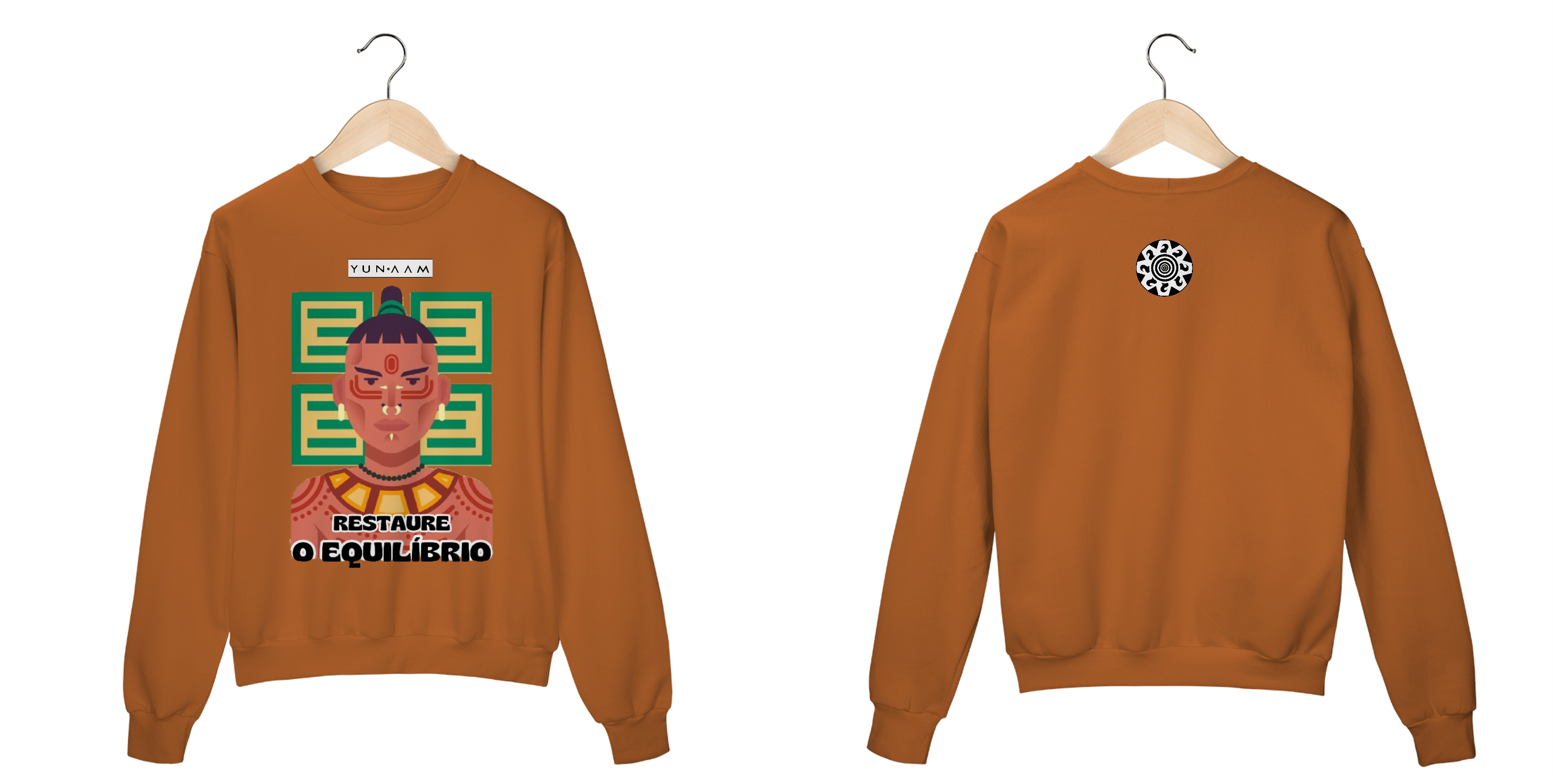 Nome do produto: MOLETOM INDÍGENA RESTAURE O EQUILÍBRIO