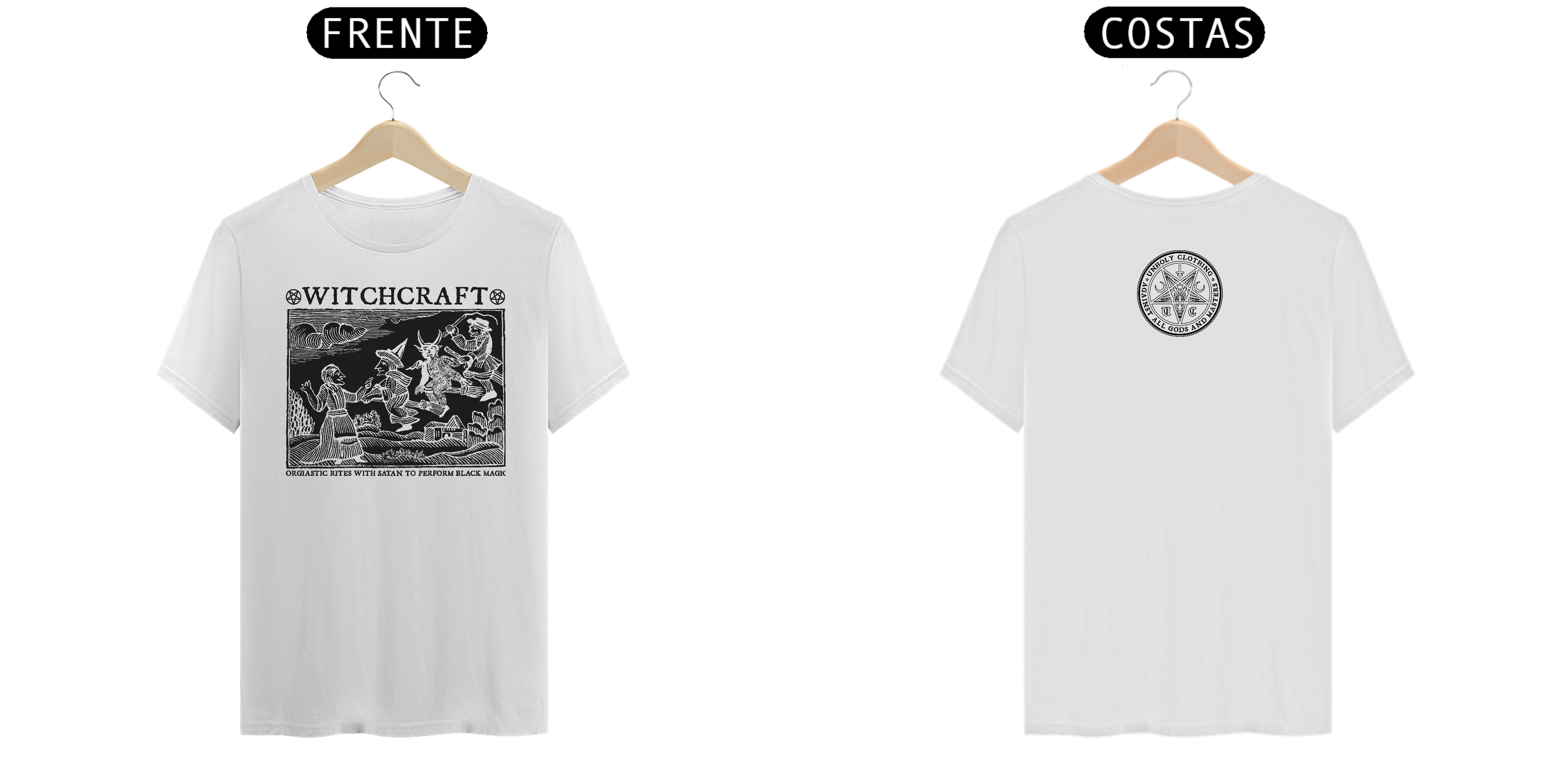 Camiseta Manga Curta WITCHCRAFT - Branca