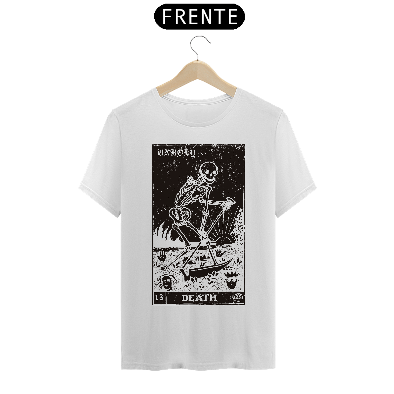 Camiseta Manga Curta DEATH (branca)
