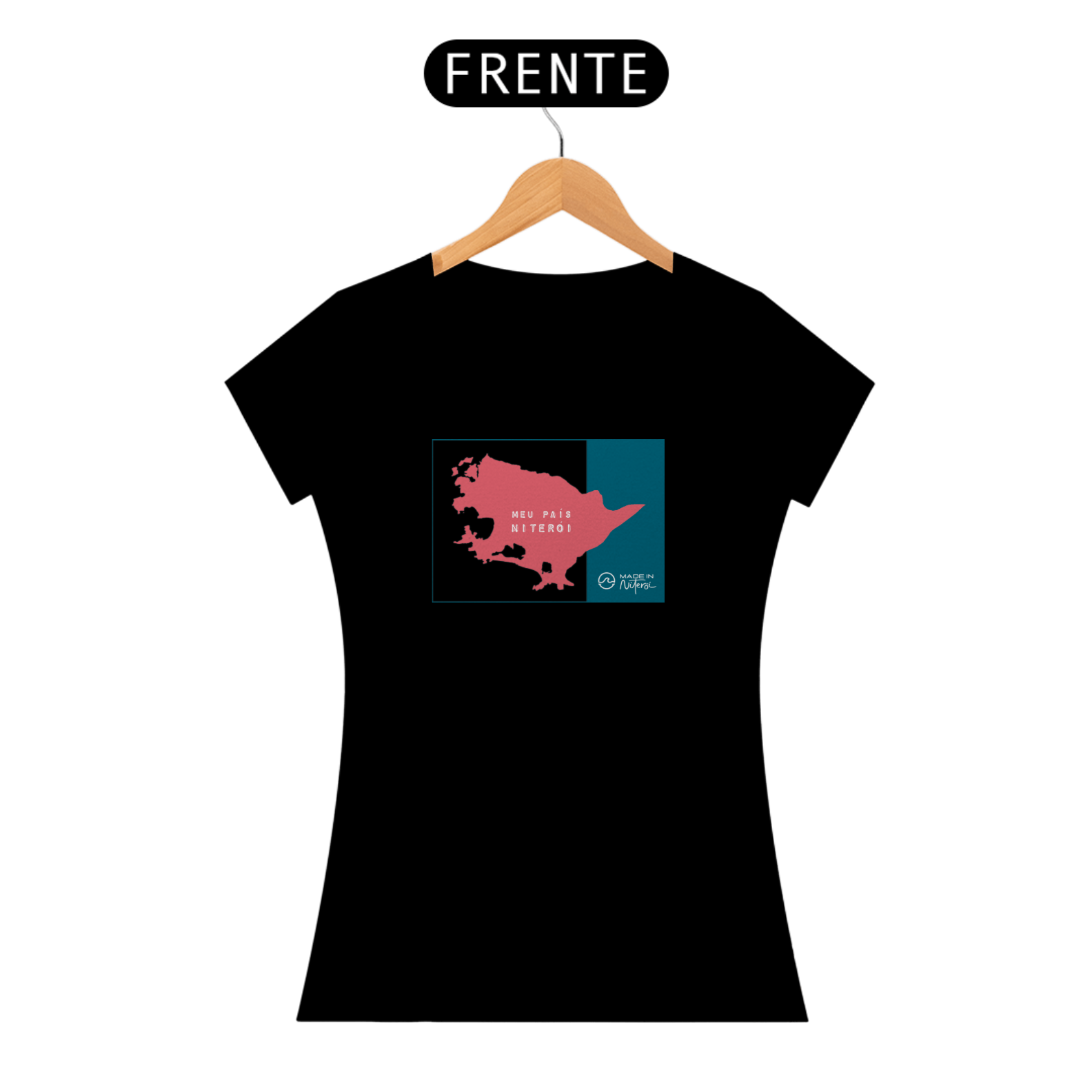 Camiseta feminina Meu País Niterói