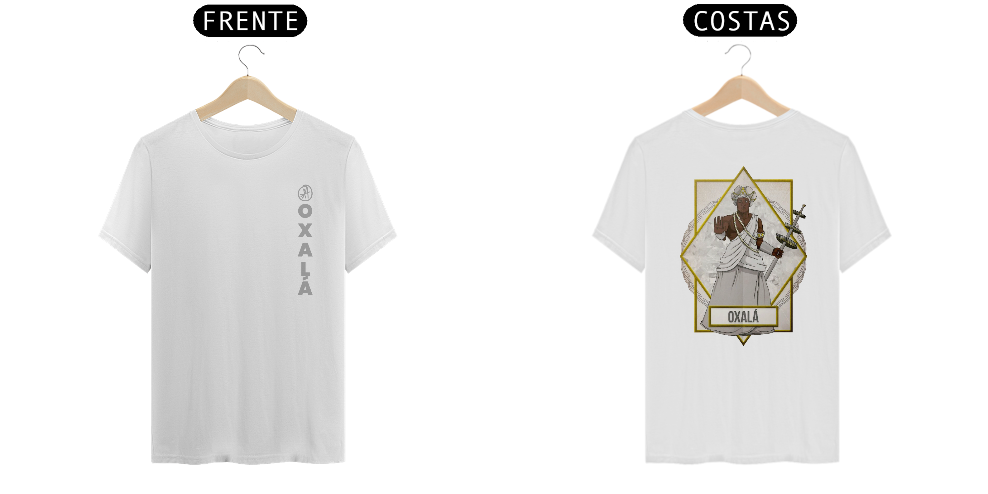 Nome do produto: Camiseta - O R I X Á - Oxalá