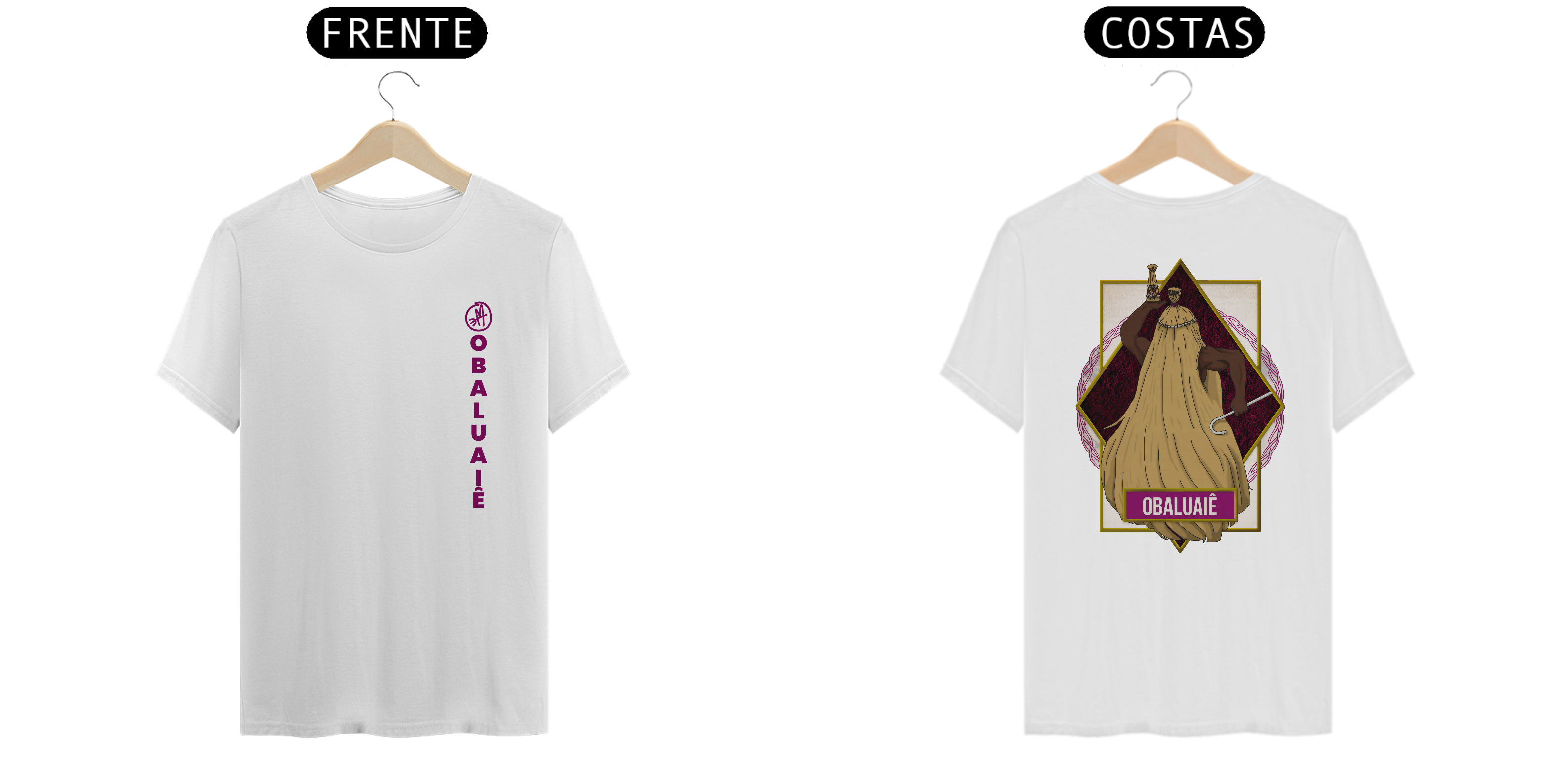 Camiseta - O R I X Á - Obaluaiê