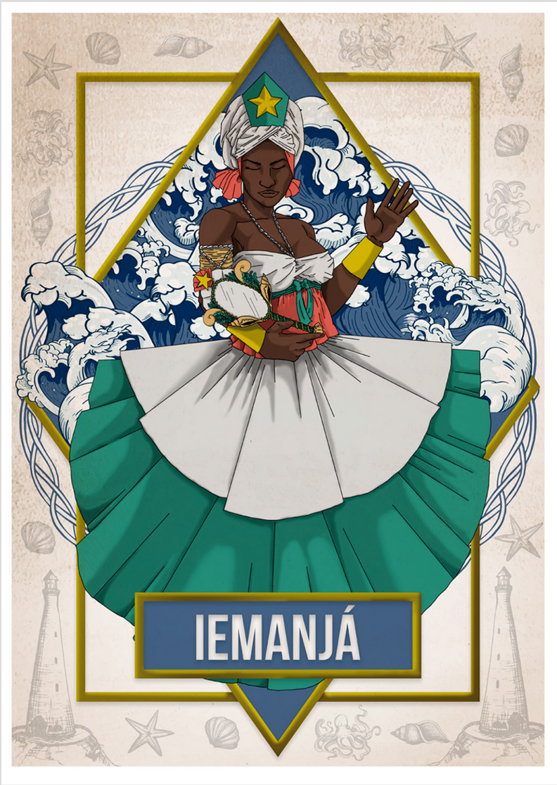 Poster Iemanjá - ilustração