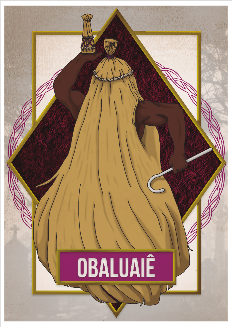 Poster Obaluaiê - ilustração