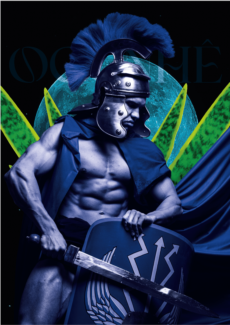 Poster Ogunhê - colagem digital